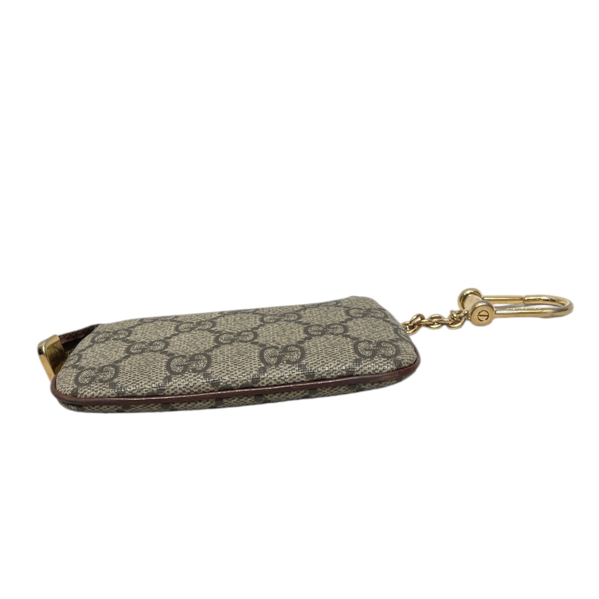 GUCCI/Coin Wallet/Monogram/Leather/BRW/GG SUPREME KEY CASE view 3