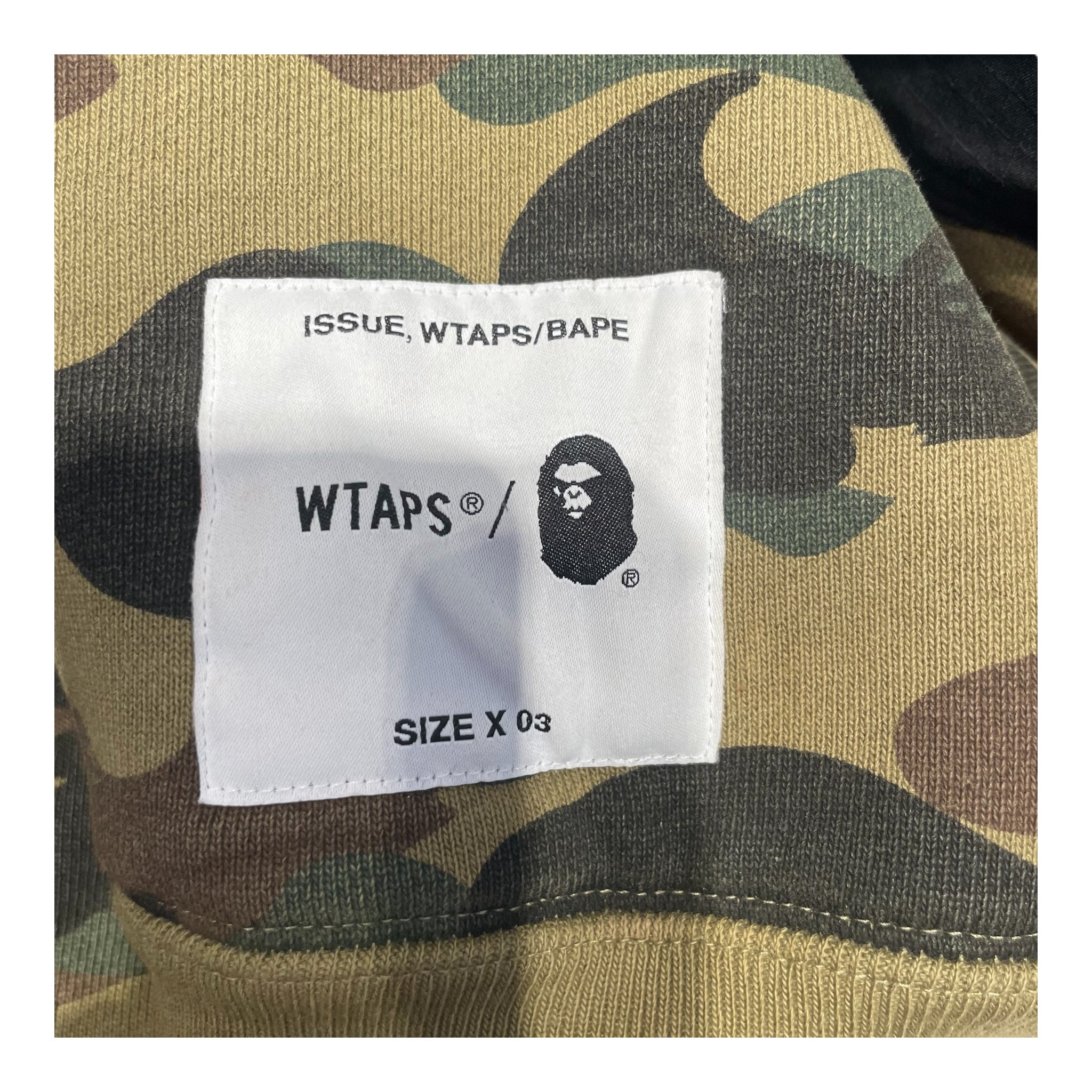 w)taps/A BATHING APE/Hoodie/M/All Over Print/Cotton/GRN/ view 4