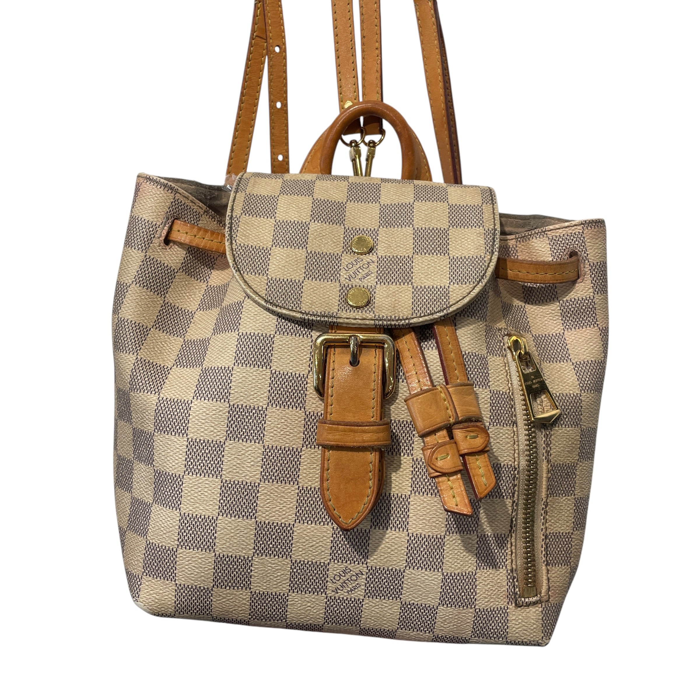 LOUIS VUITTON/Backpack/Hombre Check/CRM/DAMIER AZUR SPERONE BB view 6