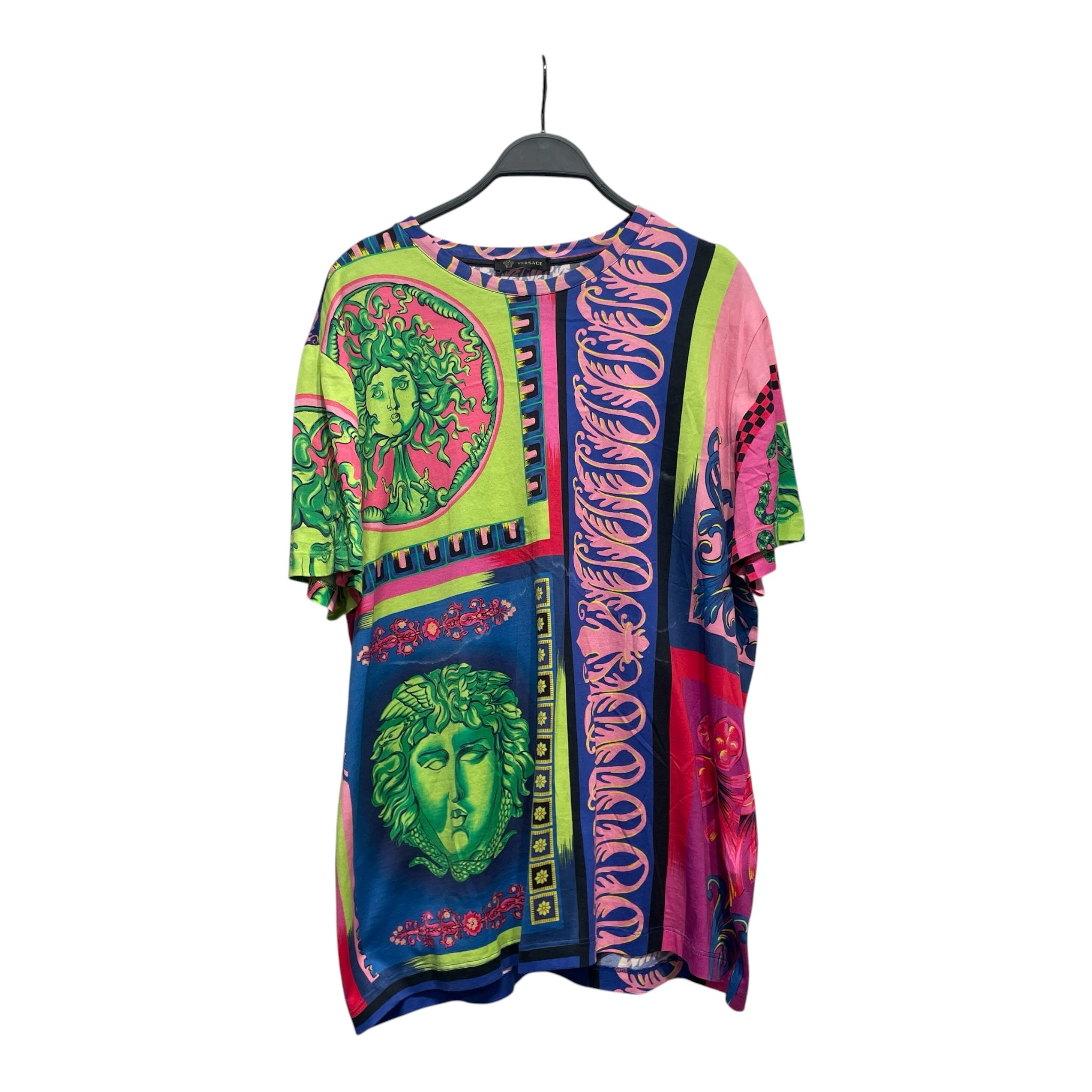VERSACE/T-Shirt/M/Cotton/PNK/greenmedusa/snaketree view 1