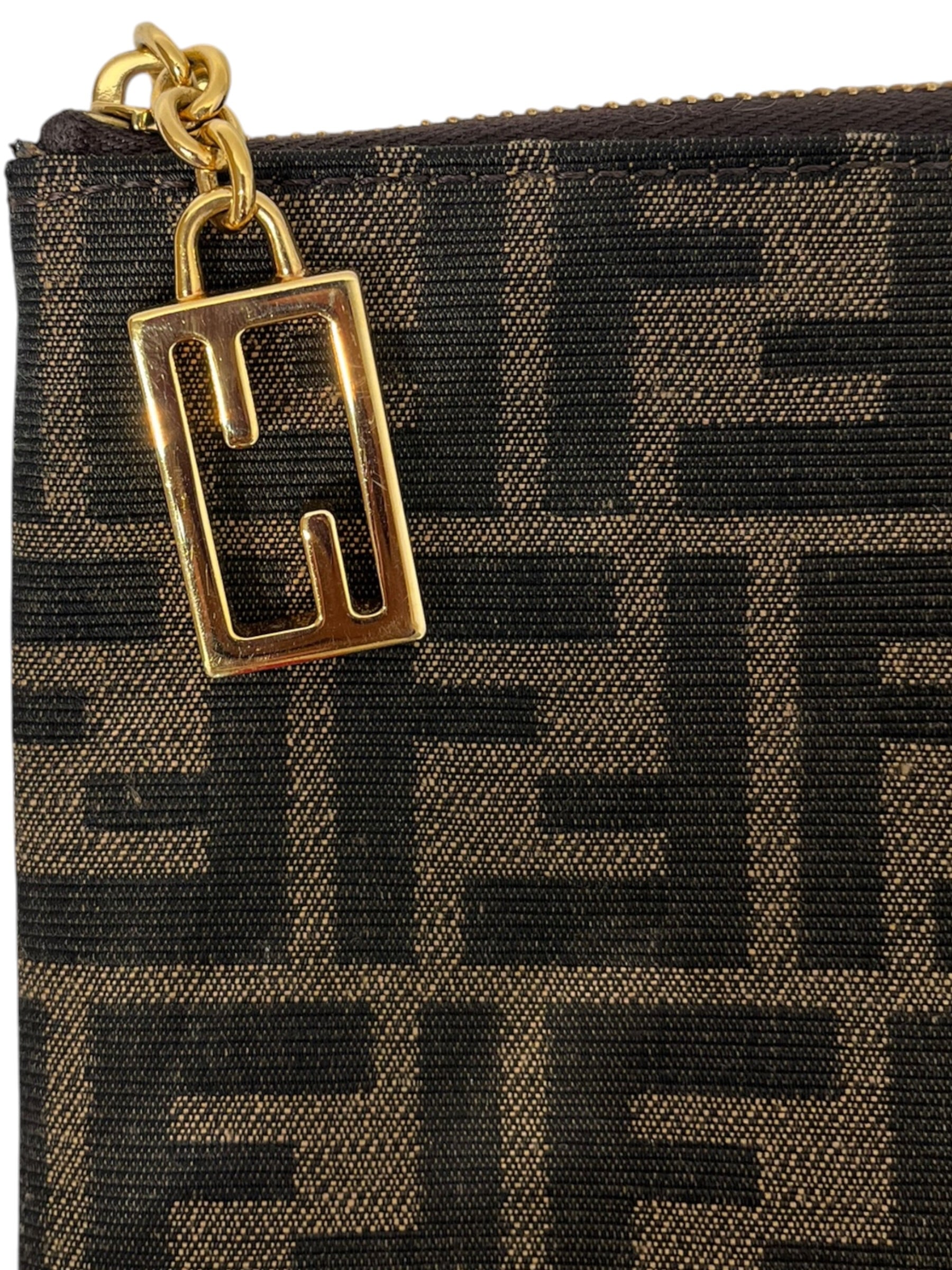 FENDI/Pouch/Monogram/Cotton/BRW/ZUCCA POUCH W/ CARD HOLDERS view 5