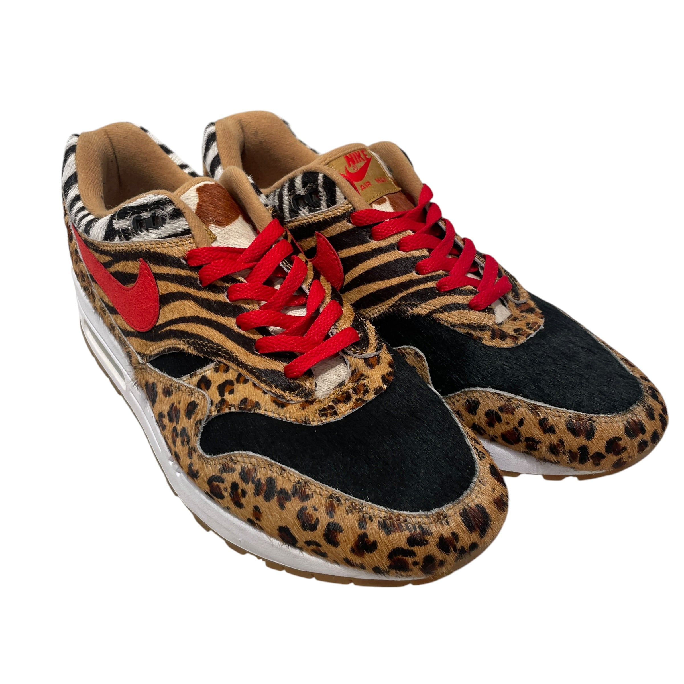 NIKE/Low-Sneakers/US 12.5/Animal Pattern/Fake Fur/MLT/atmos air max 1 dlx view 1