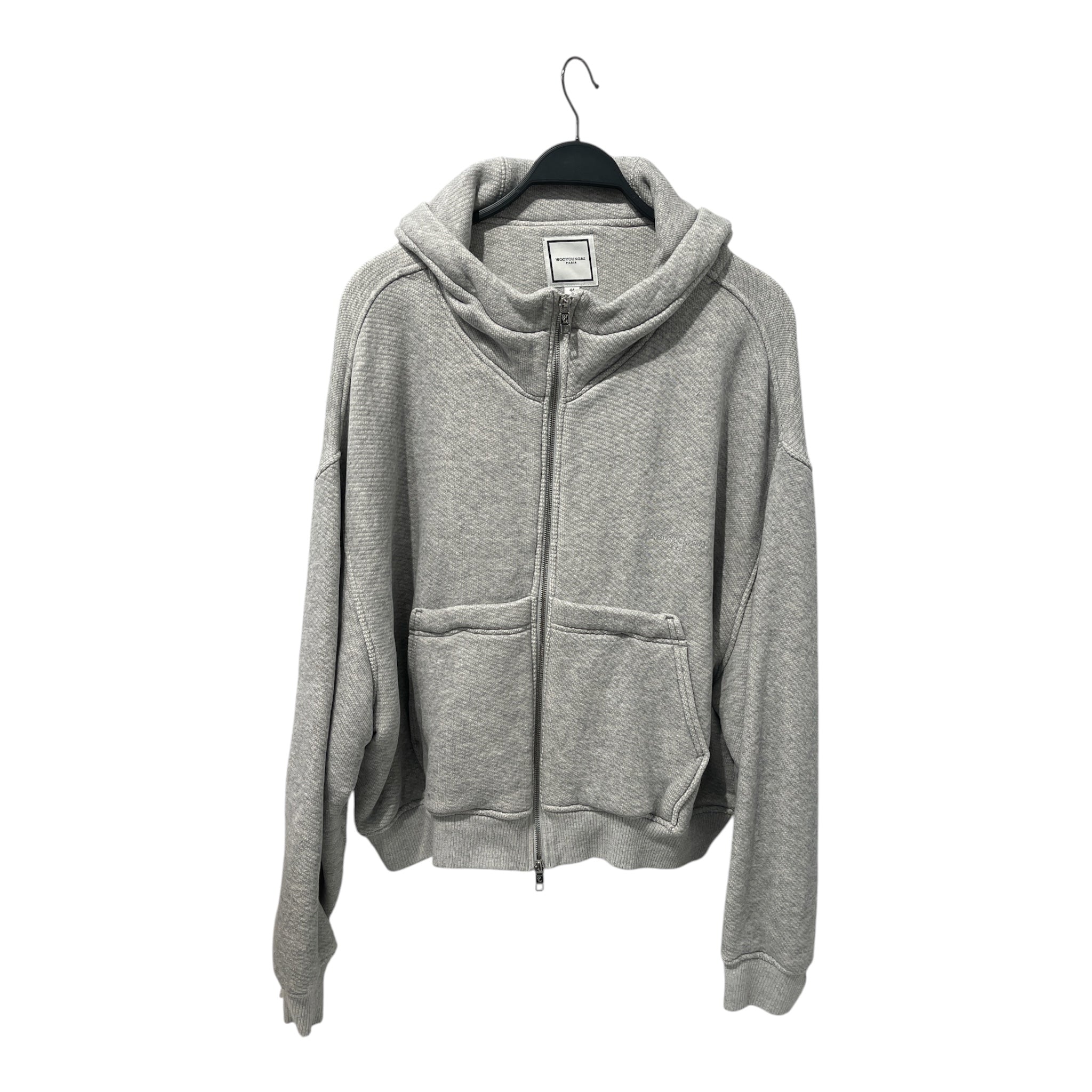 wooyoungmi/Zip Up Hoodie/44/Cotton/GRY/DOUBLE ZIP HOODIE view 1
