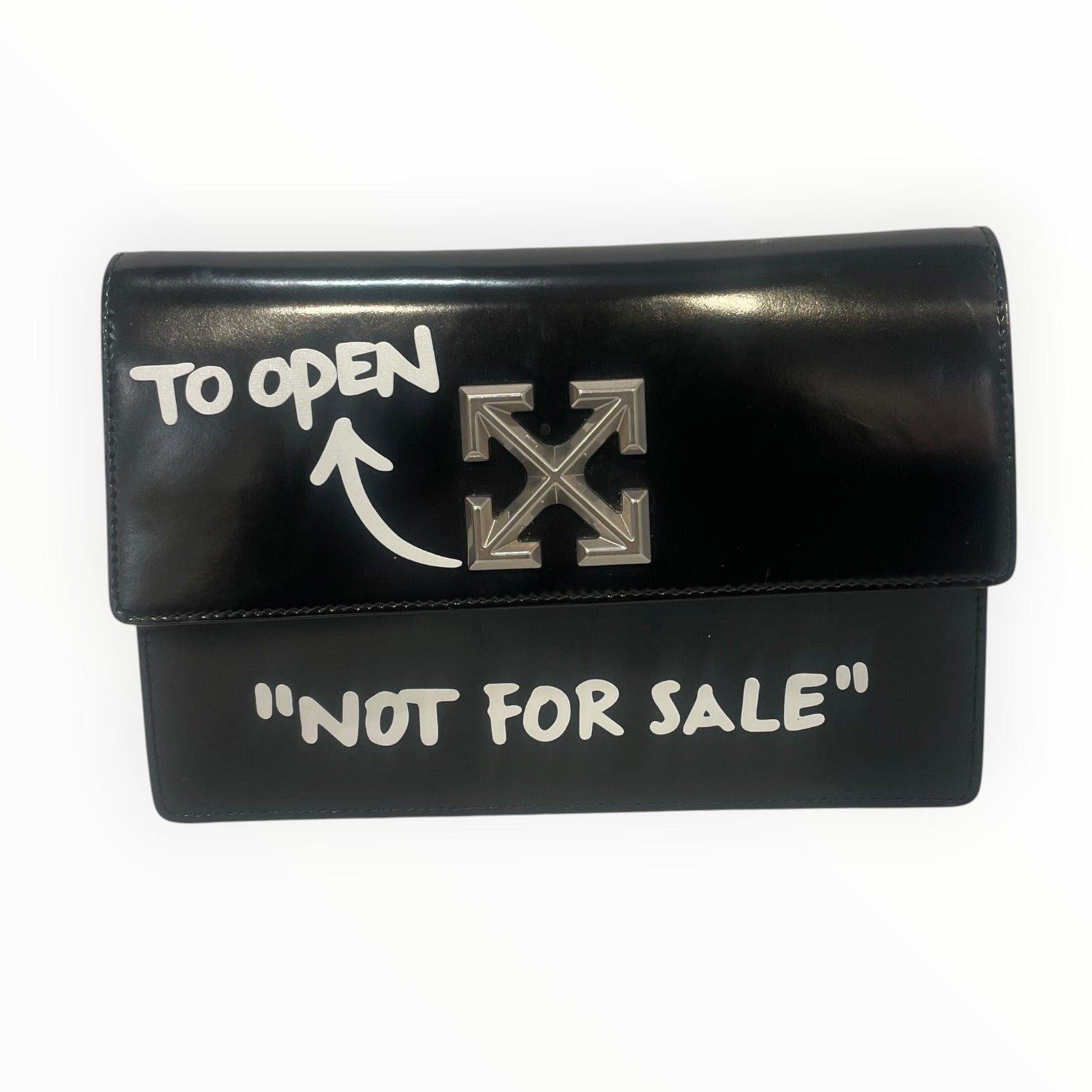 OFF-WHITE/Cross Body Bag/Leather/BLK/JITNEY NOT FOR SALE BAG view 1
