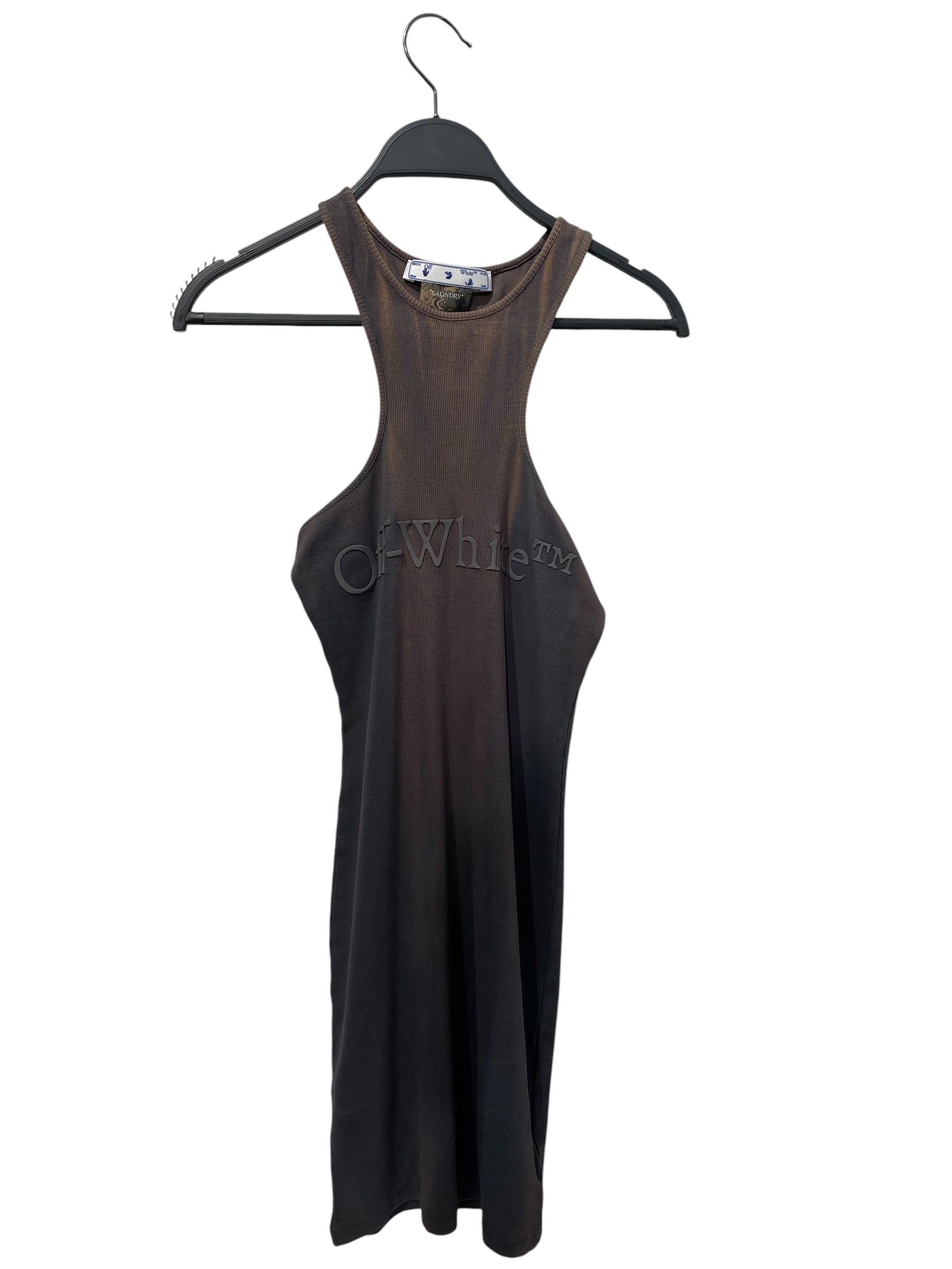 OFF-WHITE/SL Dress/42/Cotton/GRY/ view 1