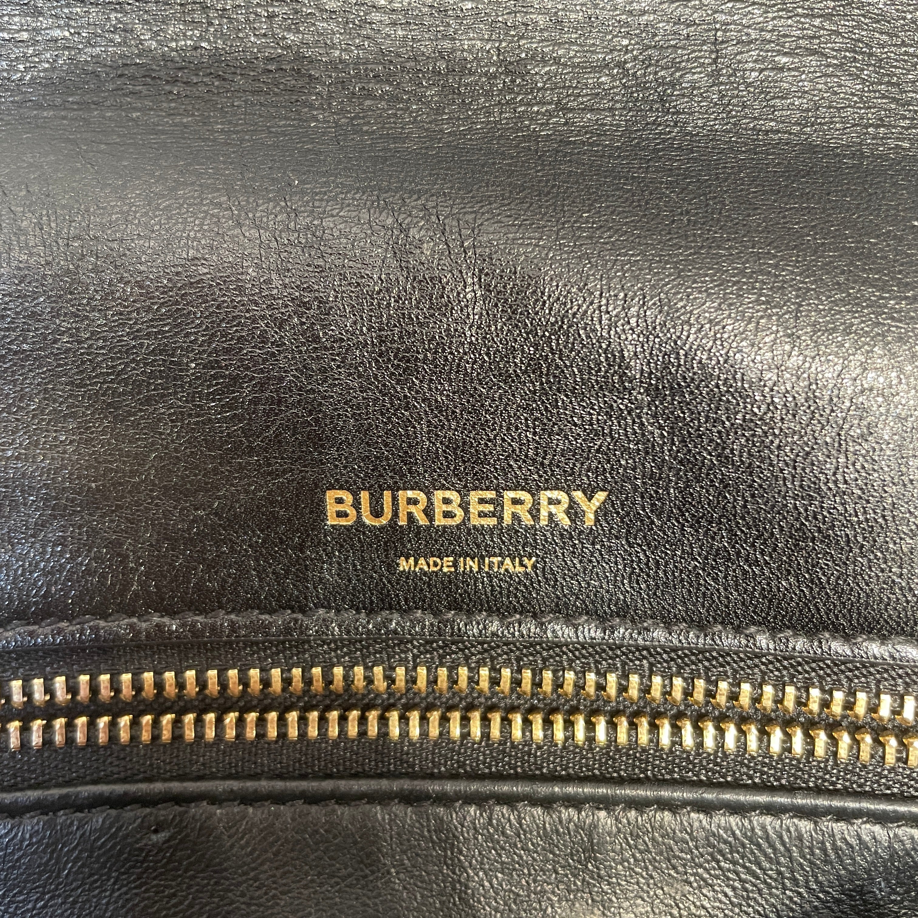BURBERRY/Hand Bag/Leather/BLK/OLYMPIA view 6