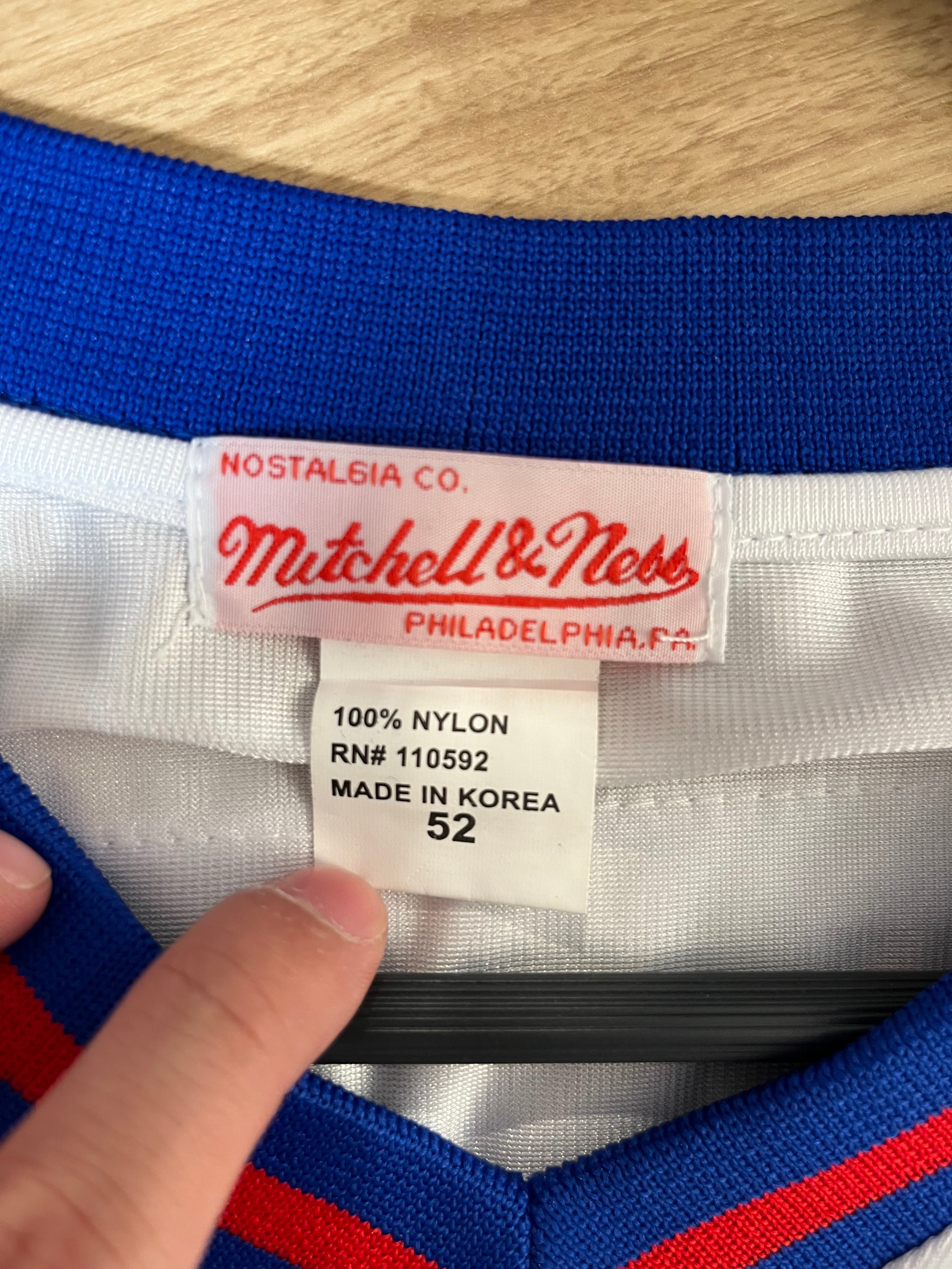 mitchell&ness/T-Shirt/52/Nylon/WHT/Jersey view 3