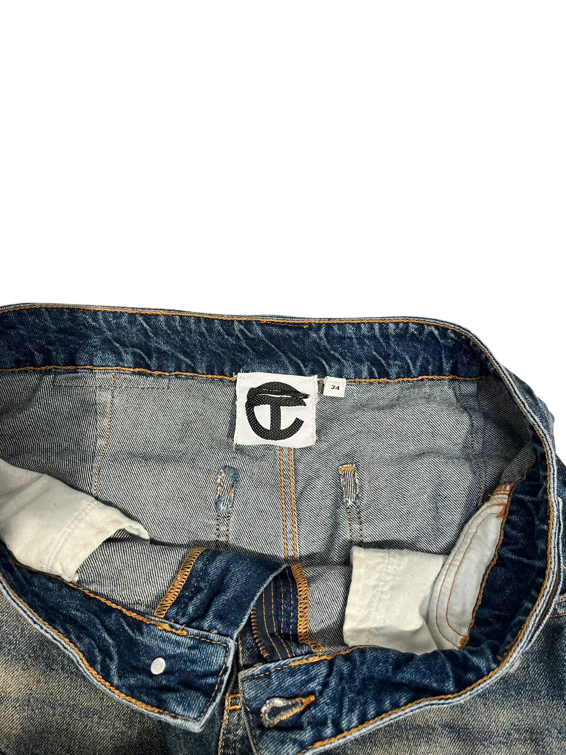 Telfar/Pants/34/Cotton/IDG/FLARED JEANS view 4