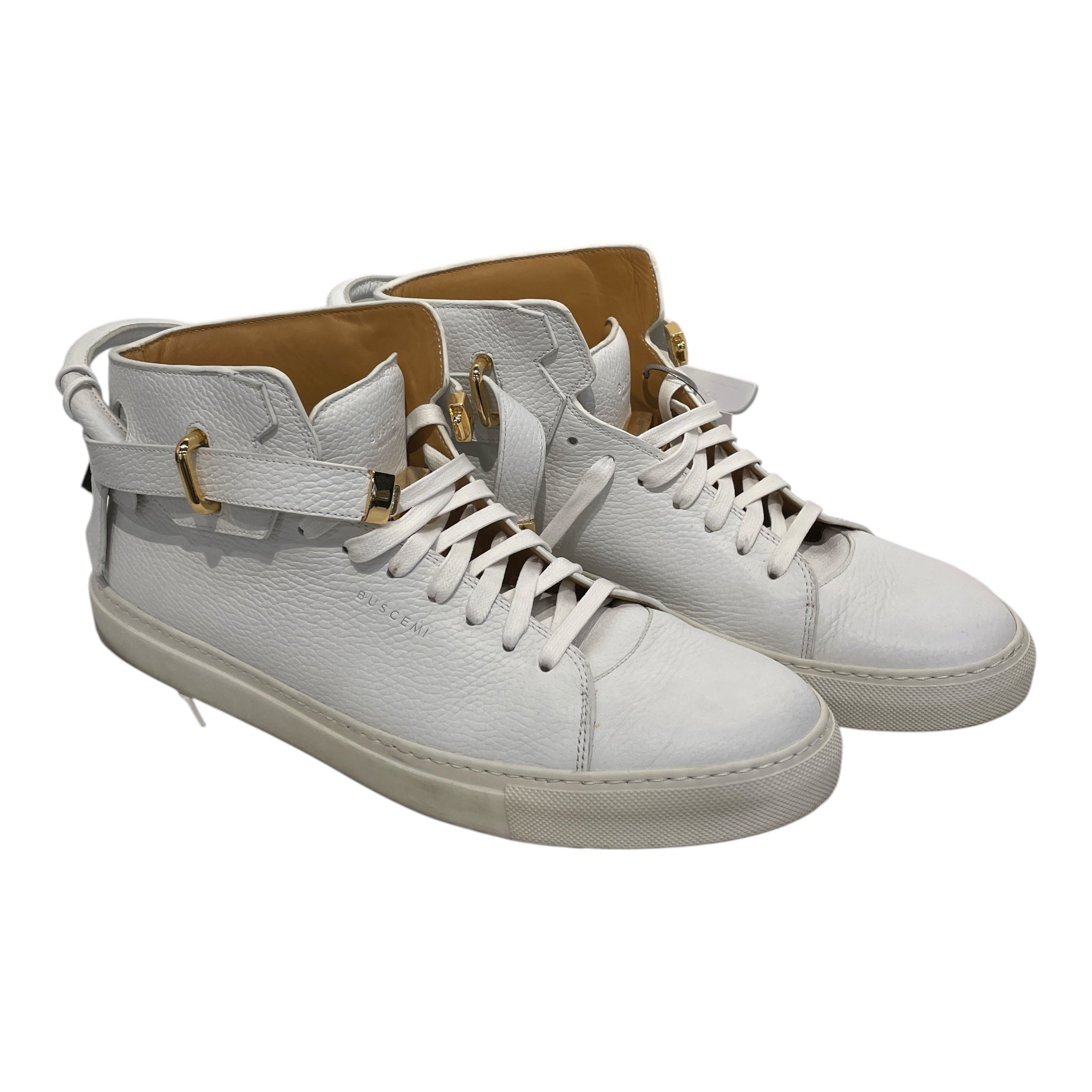 BUSCEMI/Hi-Sneakers/EU 49/Leather/WHT/ view 1