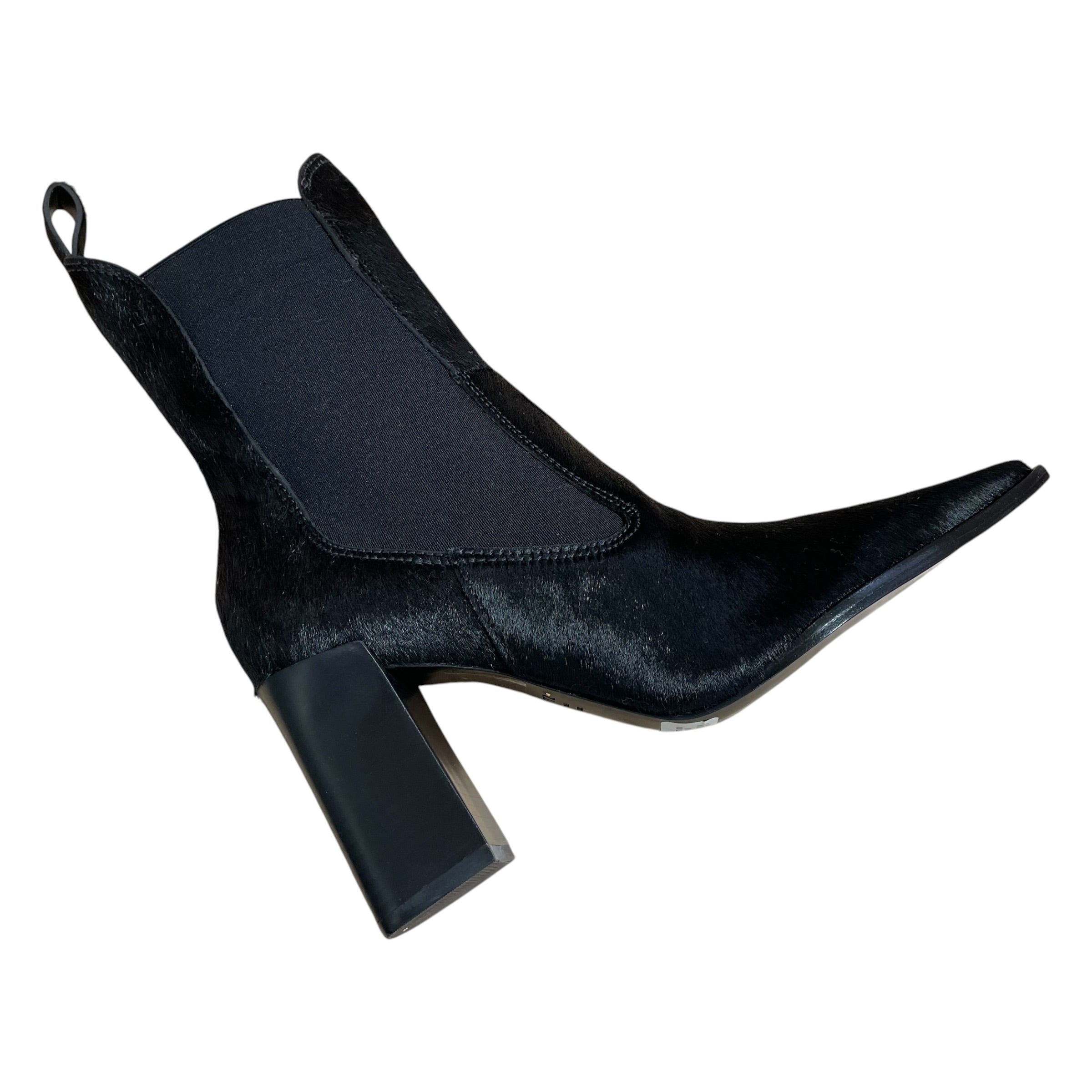 SCHUTZ/Boots/US 7.5/Fur/BLK/black calf hair boot view 6