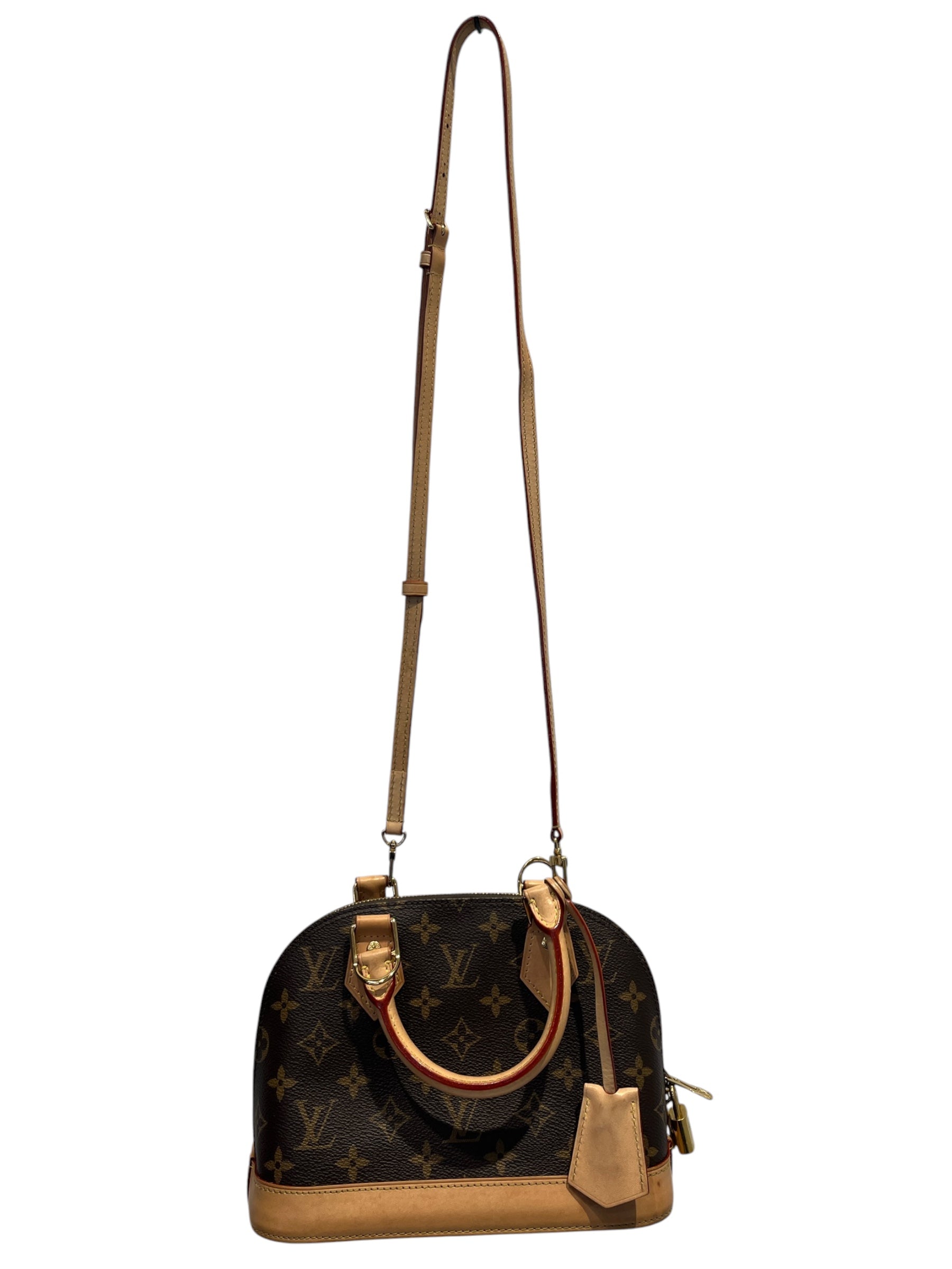 LOUIS VUITTON/Cross Body Bag/All Over Print/Leather/BRW/Alma BB Crossbody view 2