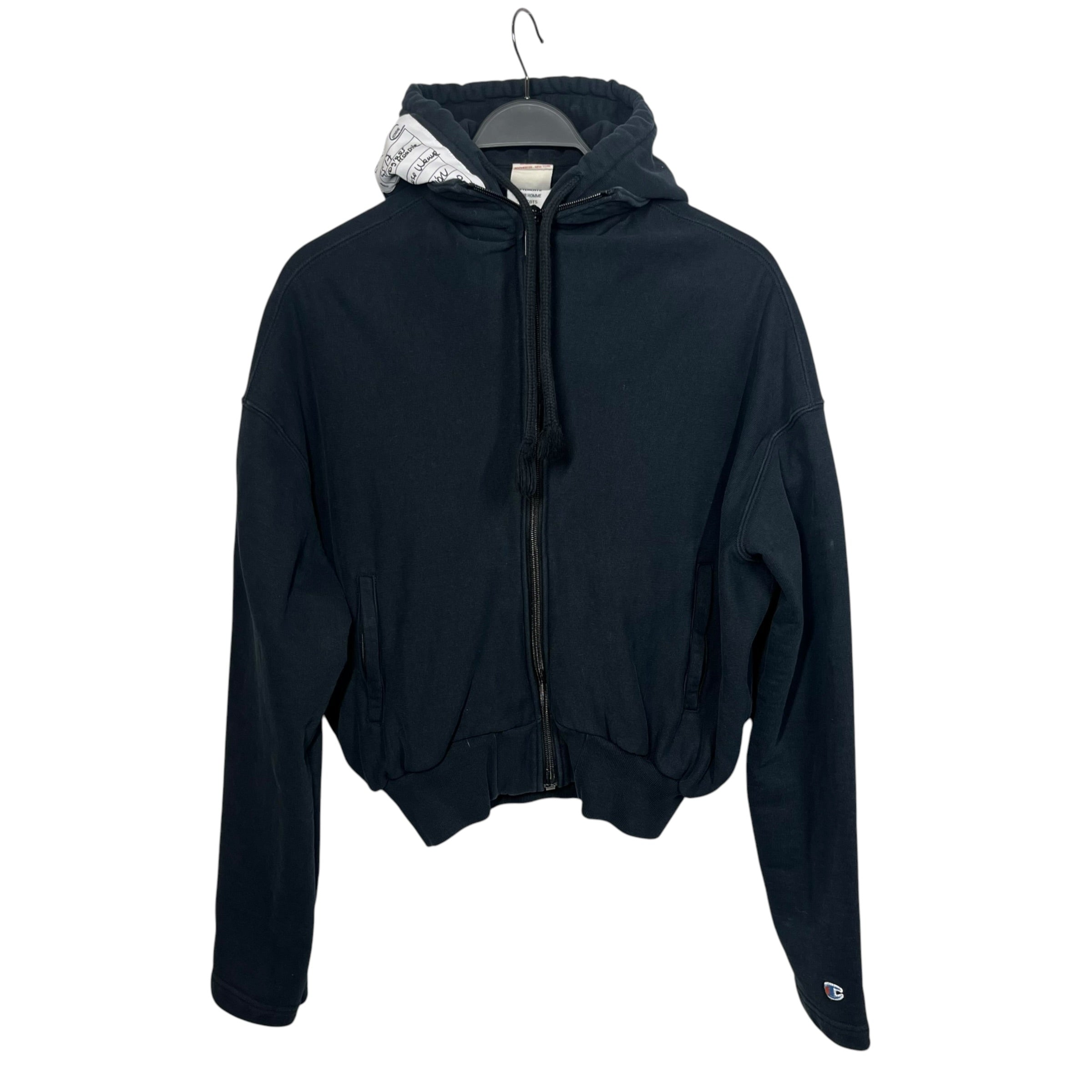 VETEMENTS/Champion/Hoodie/M/Cotton/Black/SS17 Small fit Zip-up view 1