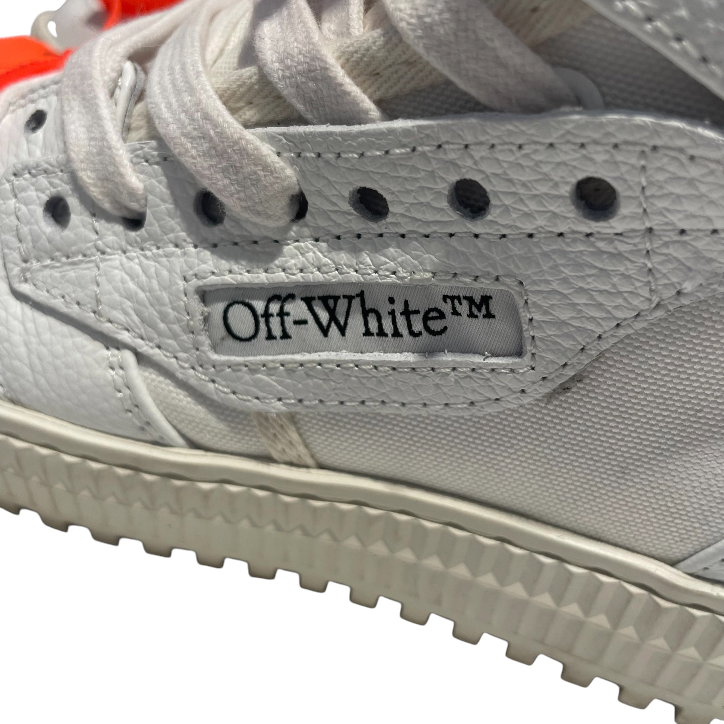 OFF-WHITE/Hi-Sneakers/EU 38/Nylon/WHT/ORANGE TAGS view 3