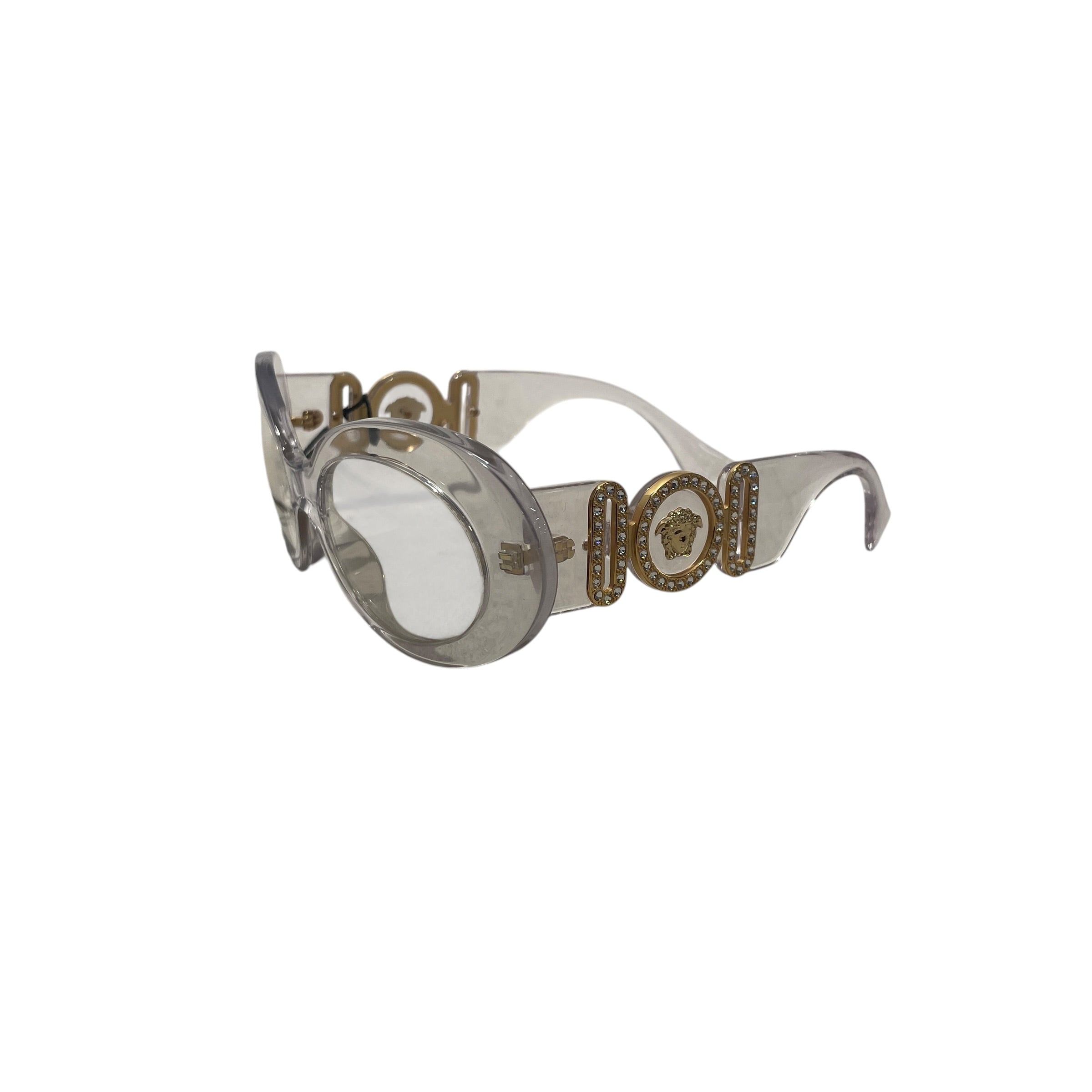 VERSACE/Sunglasses/Celluloid/WHT/L's/CLEAR view 2