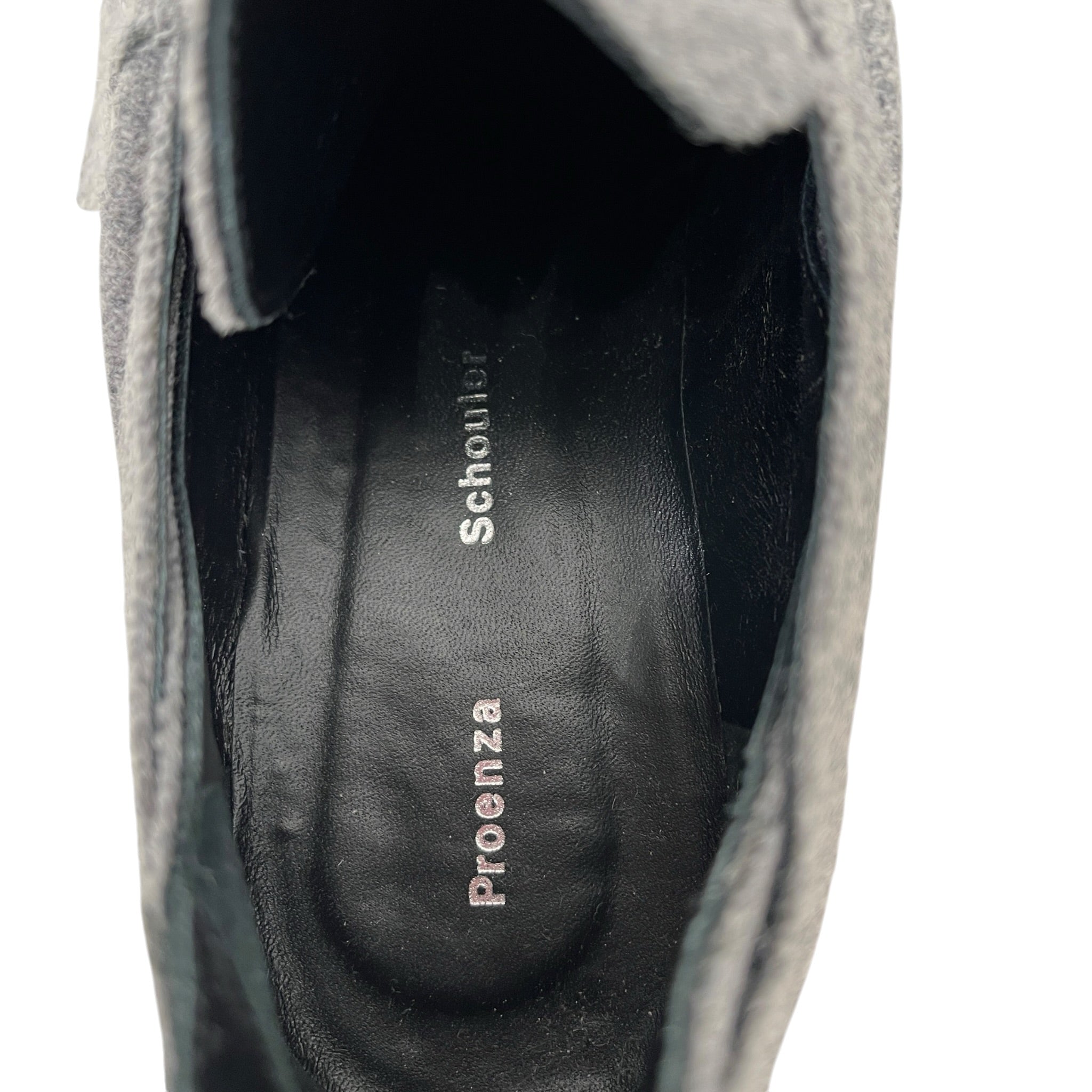 PROENZA SCHOULER/Loafers/EU 36/Wool/GRY/TIE WOOL LOAFER view 3