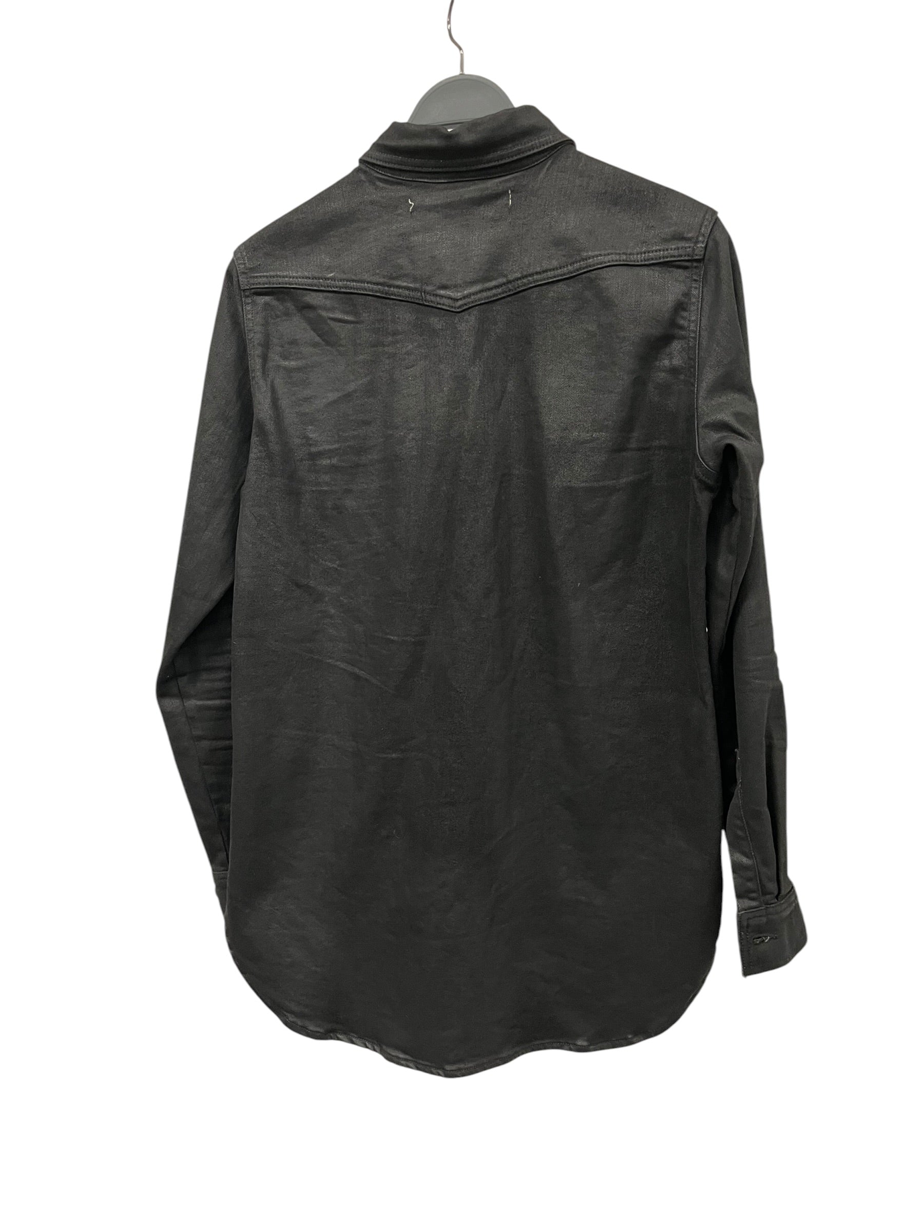 OFF-WHITE/Denim Jkt/XXS/Cotton/BLK/Single Breasted/WAXED DENIM LS TOP view 2