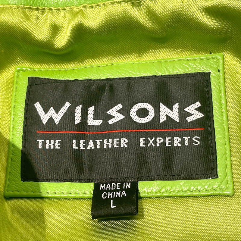Wilsons Leather/Leather Jkt/L/Leather/GRN/Green Buttons!!