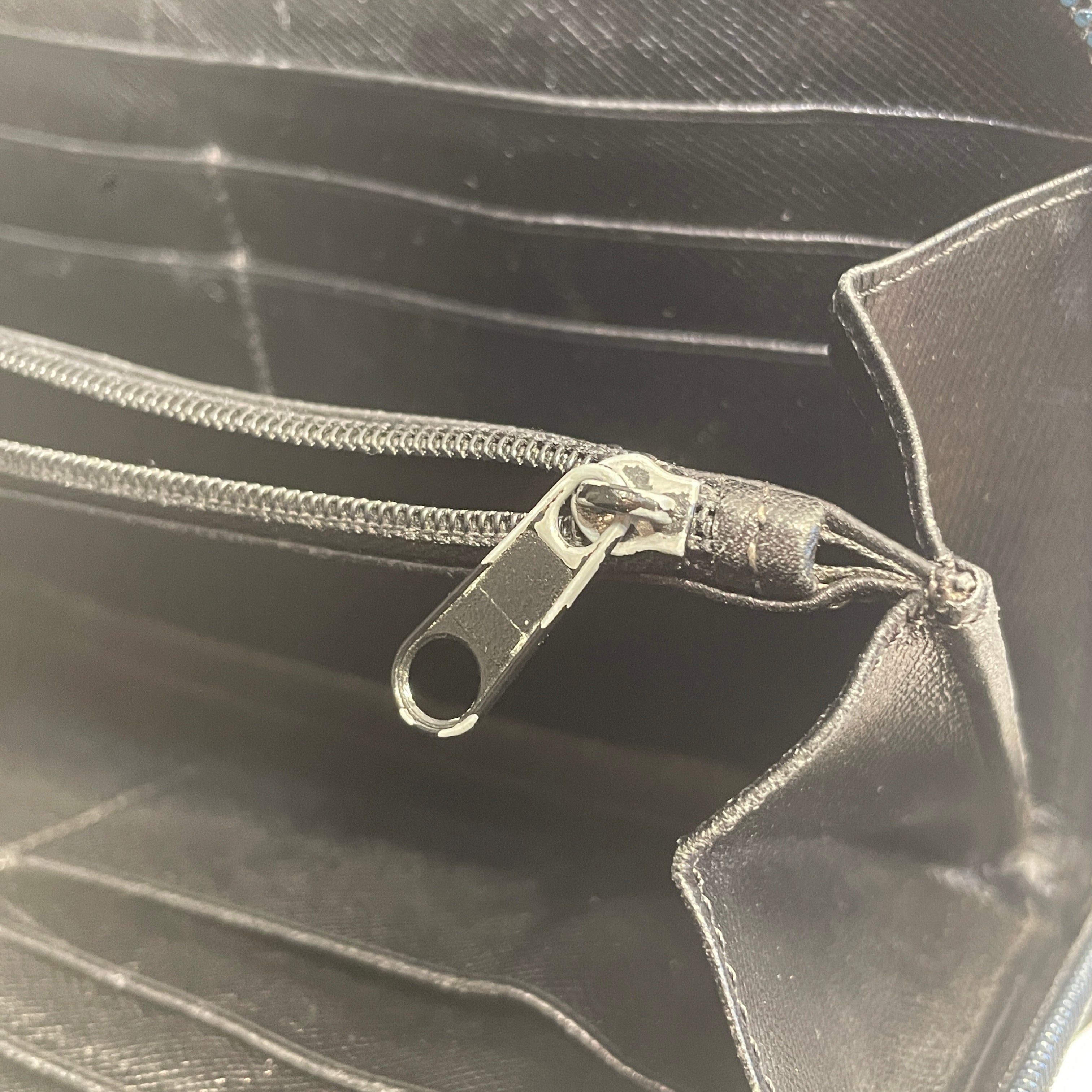PRADA/Long Wallet/Nylon/BLK/L's/LONG ZIP CLUTCH view 6