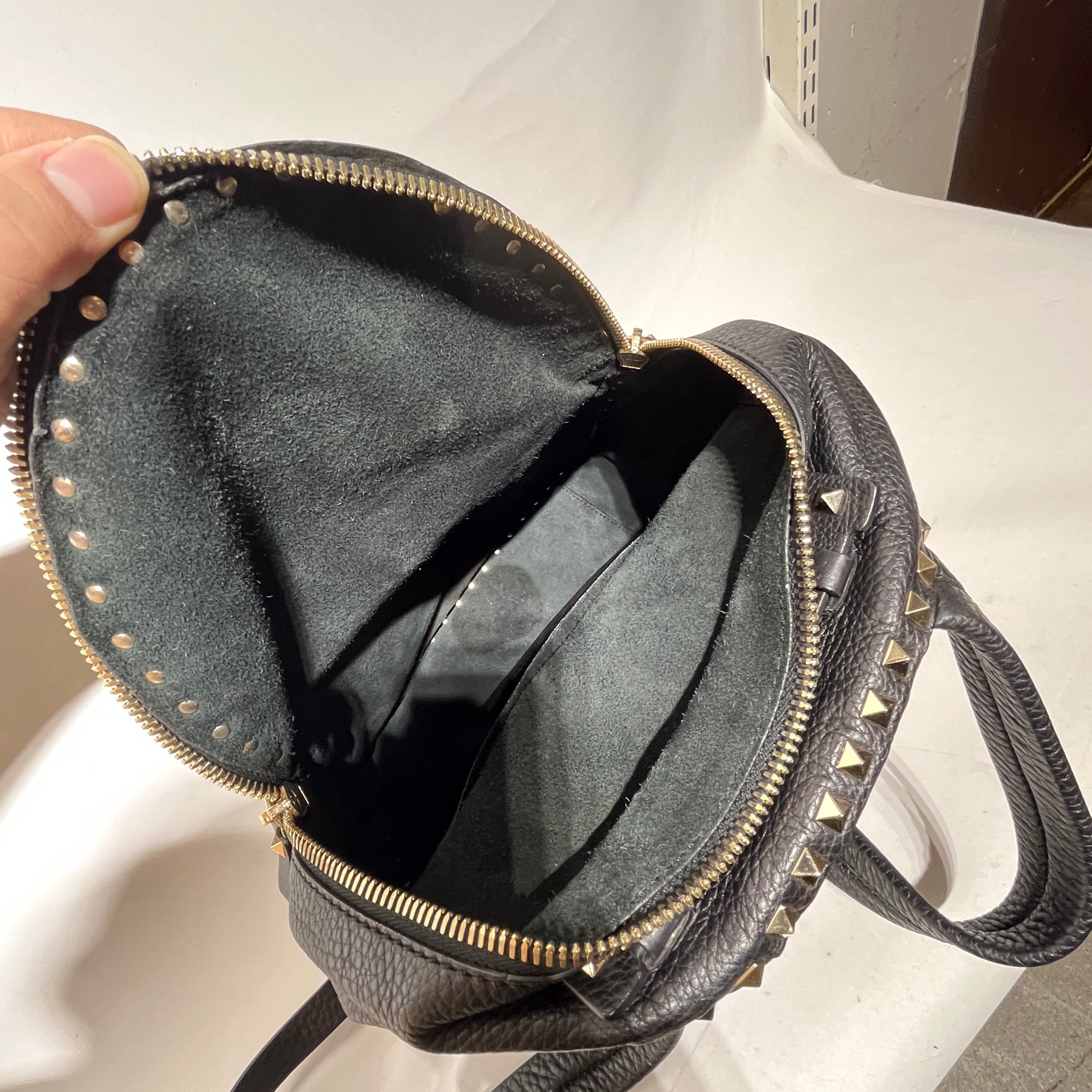 VALENTINO/Backpack/Leather/BLK/ROCKSTUD BACKPACK view 8