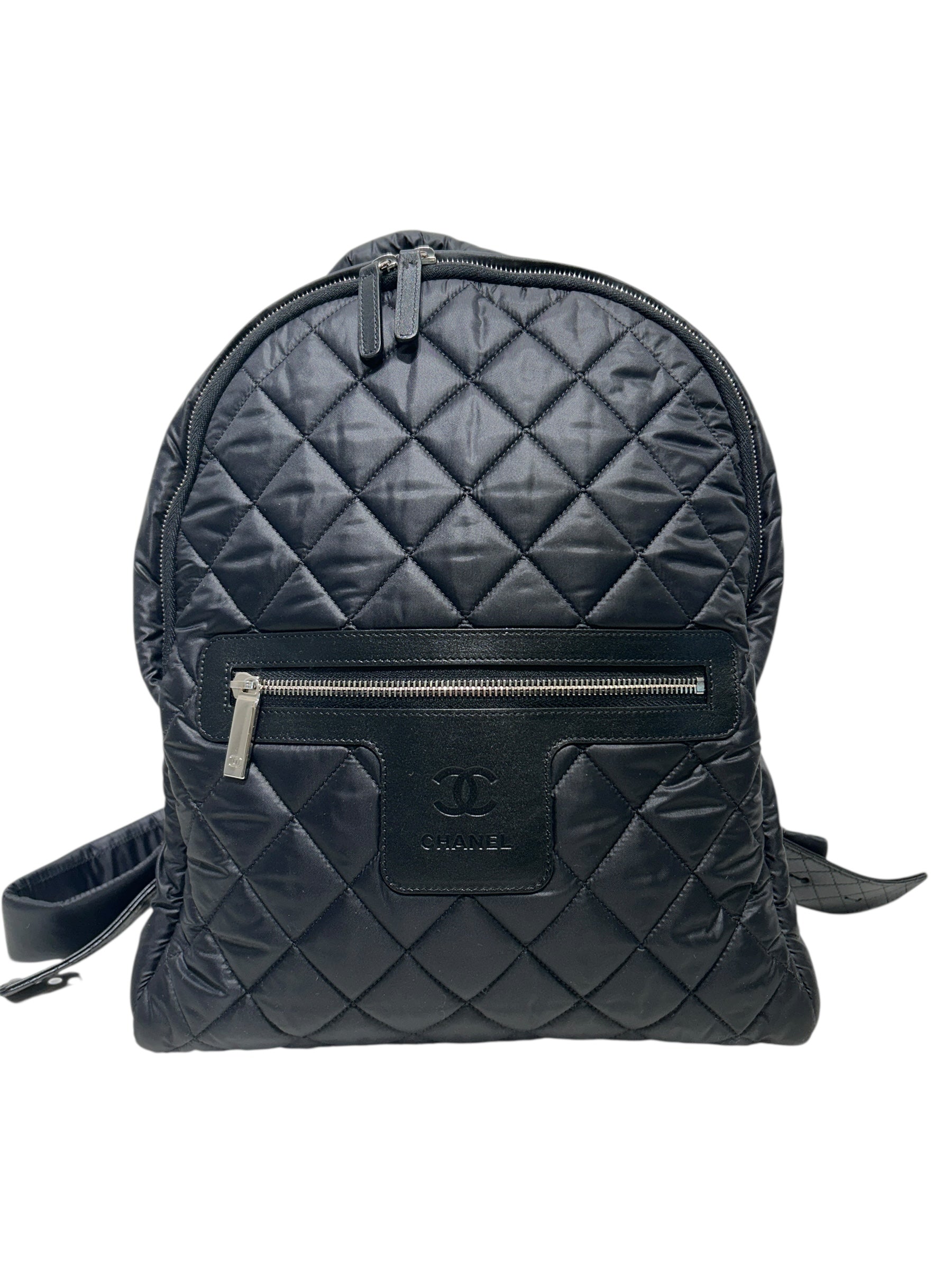 CHANEL/Backpack/Nylon/BLK/ view 1