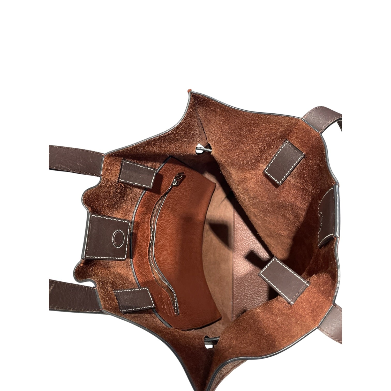 LOEWE/Tote Bag/Leather/BRW/VERTICAL STRAP TOTE view 3
