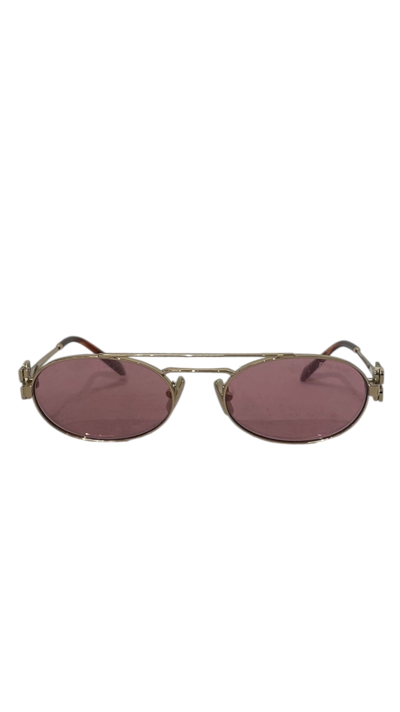 MIU MIU/Sunglasses/Metal/GLD/L's/SMUU 54Z 5319 Pink Oval view 1