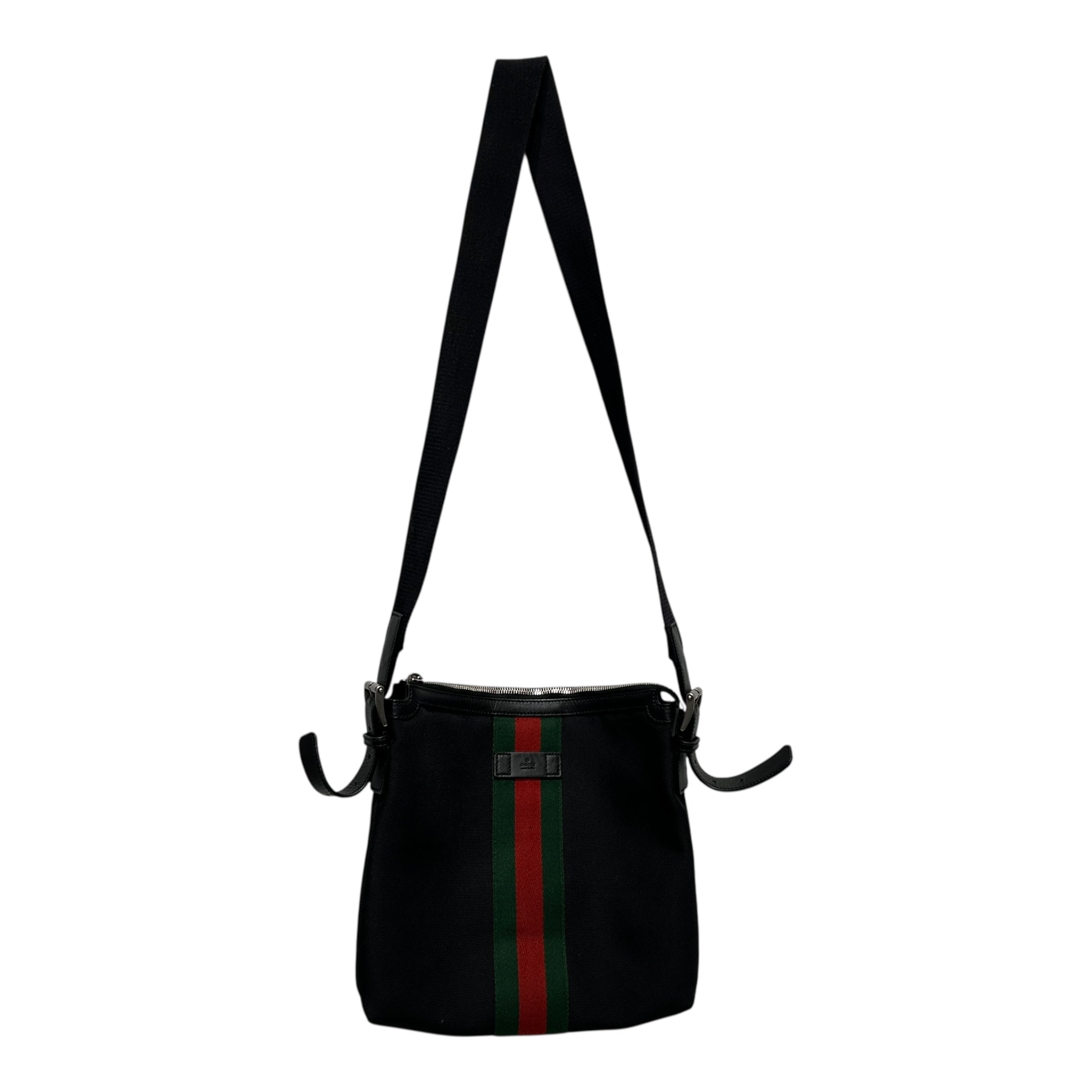 GUCCI/Cross Body Bag/BLK/CLASSIC CROSSBODY STRIPE view 1