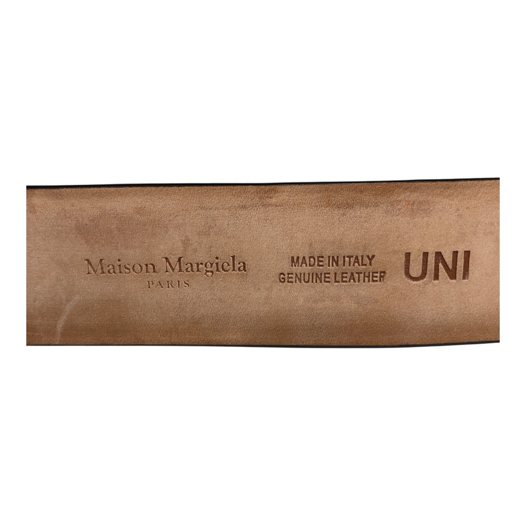 Maison Margiela/Belt/Leather/BRW/GENUINE LEATHER BELT view 4