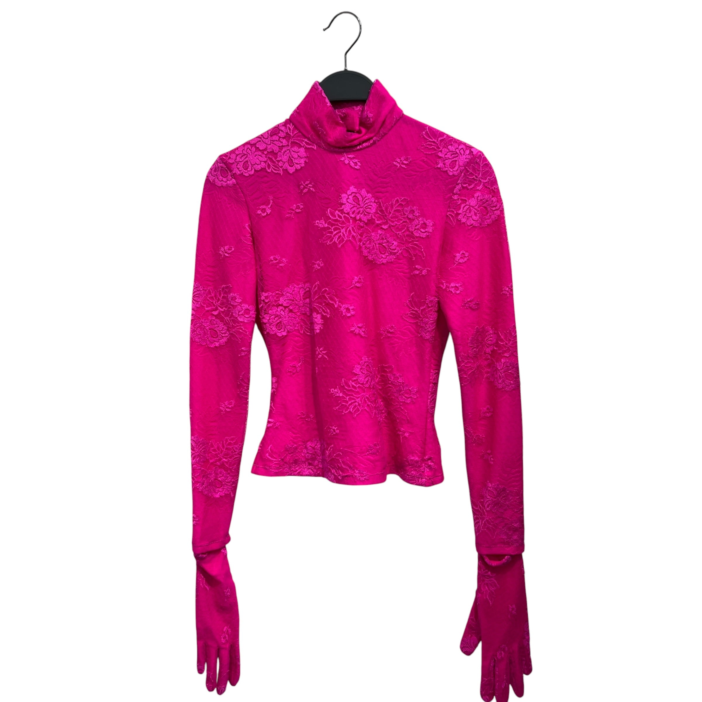 BALENCIAGA/LS Blouse/34/PNK/lace ls mockneck w/ gloves view 1