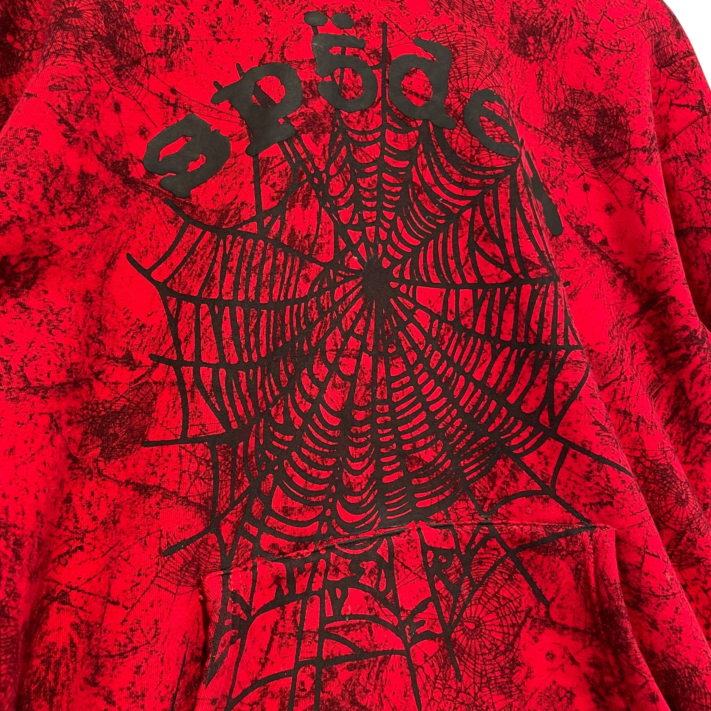 Sp5der/Hoodie/XL/All Over Print/Cotton/RED/ view 3