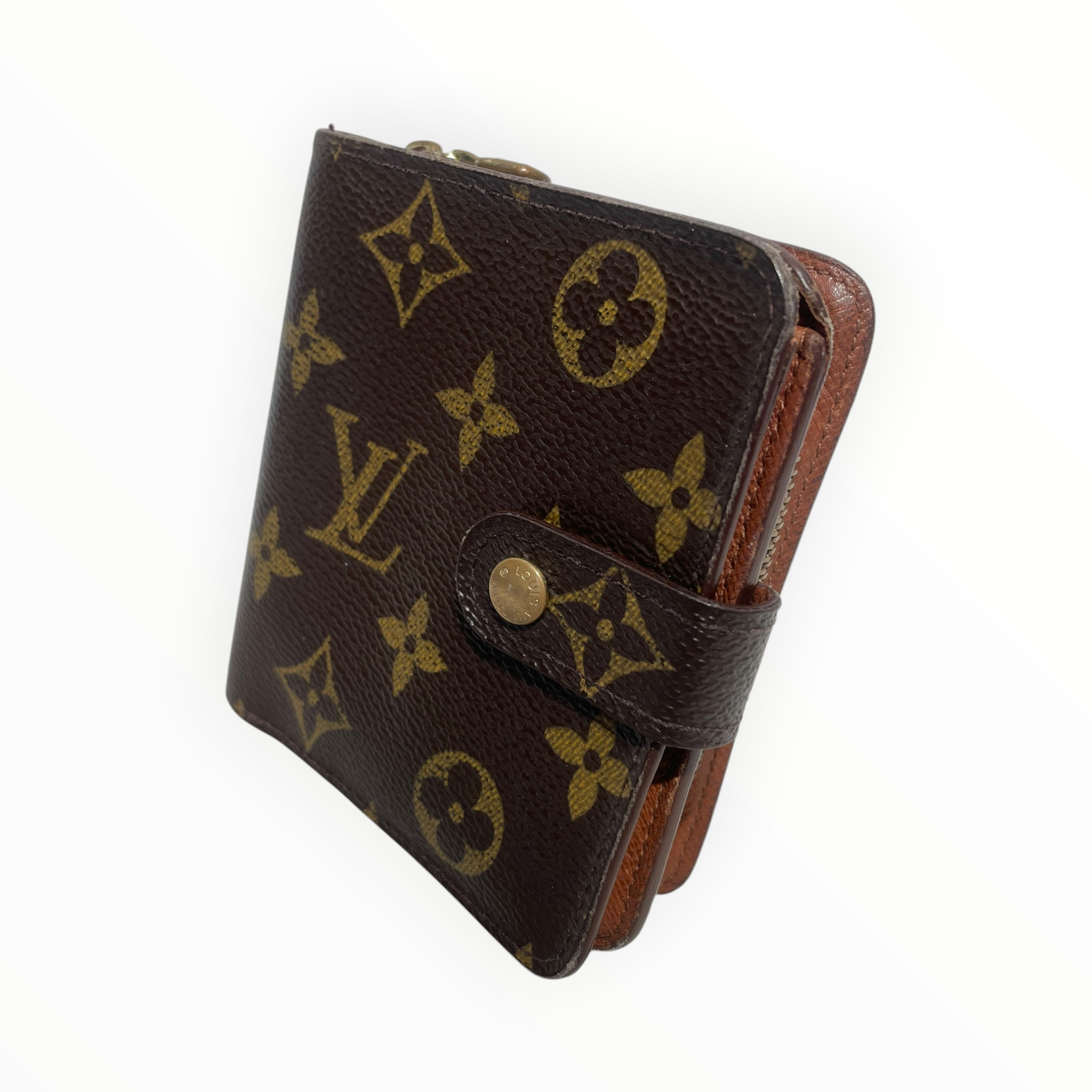 LOUIS VUITTON/Bifold Wallet/Monogram/Leather/BRW/M's/bifold with coin pocket view 1