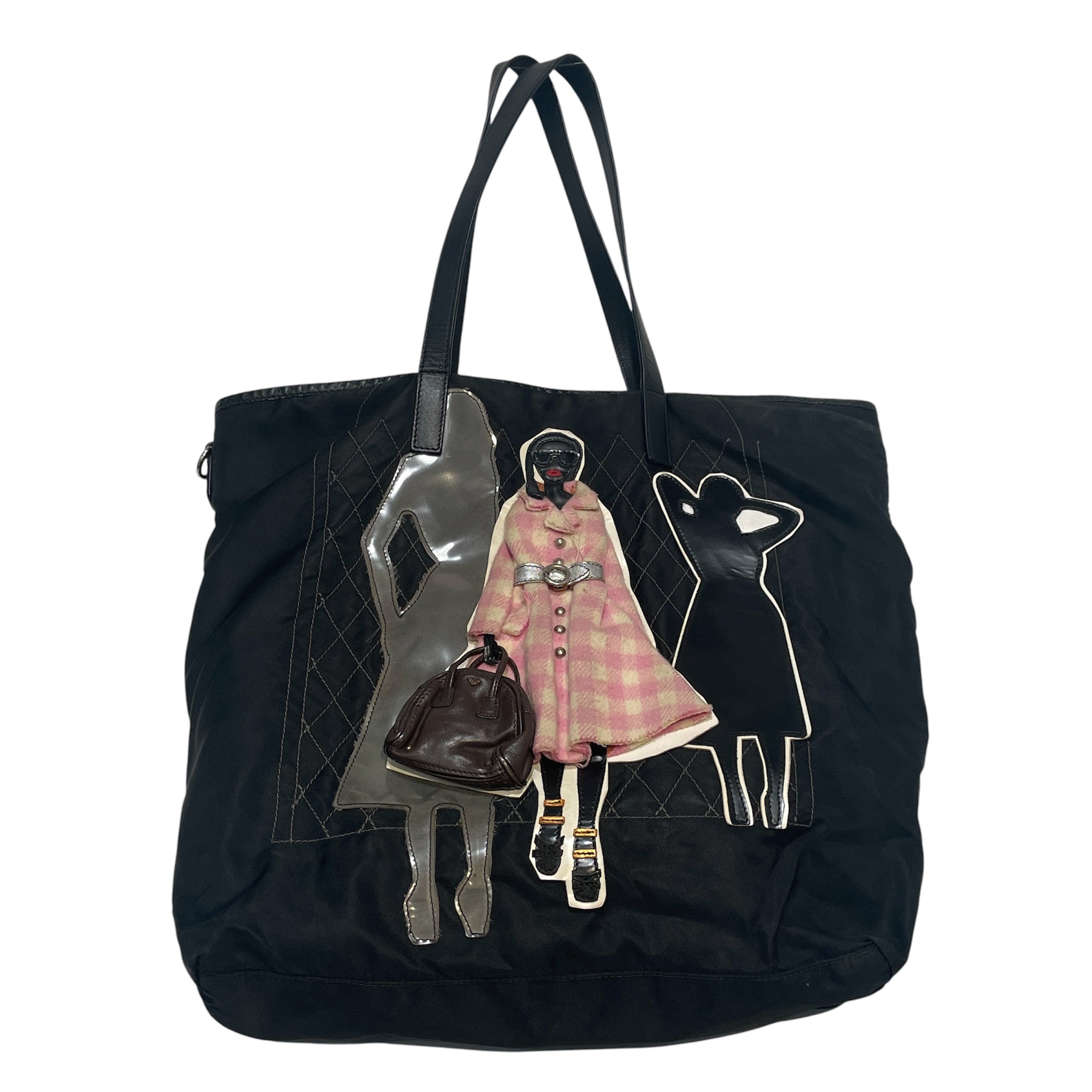 PRADA/Tote Bag/Nylon/BLK/Prada Robot Jacket view 2