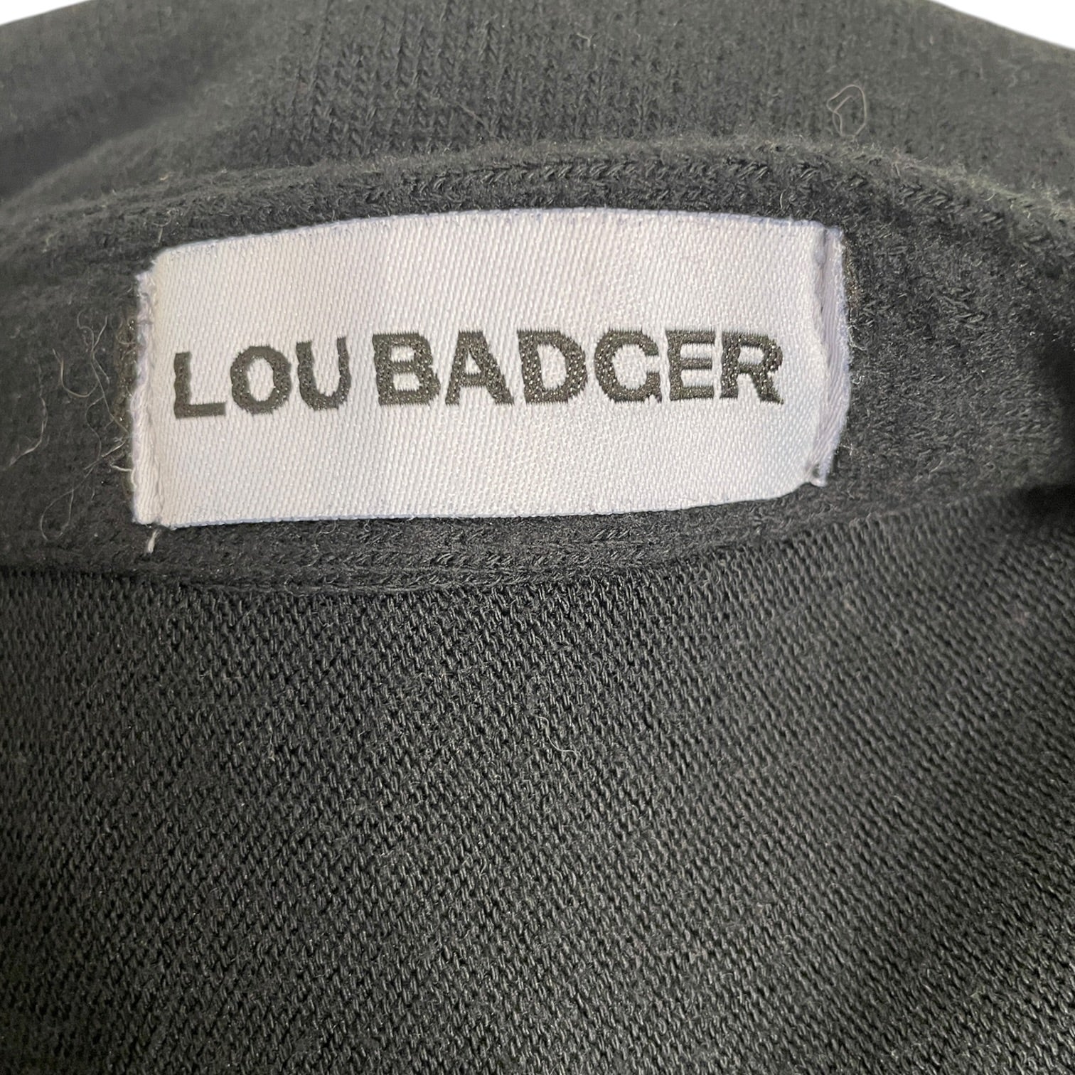 LOU BADGER/Cardigan/Cotton/BLK/EXTREMELY LONG ARMS view 4