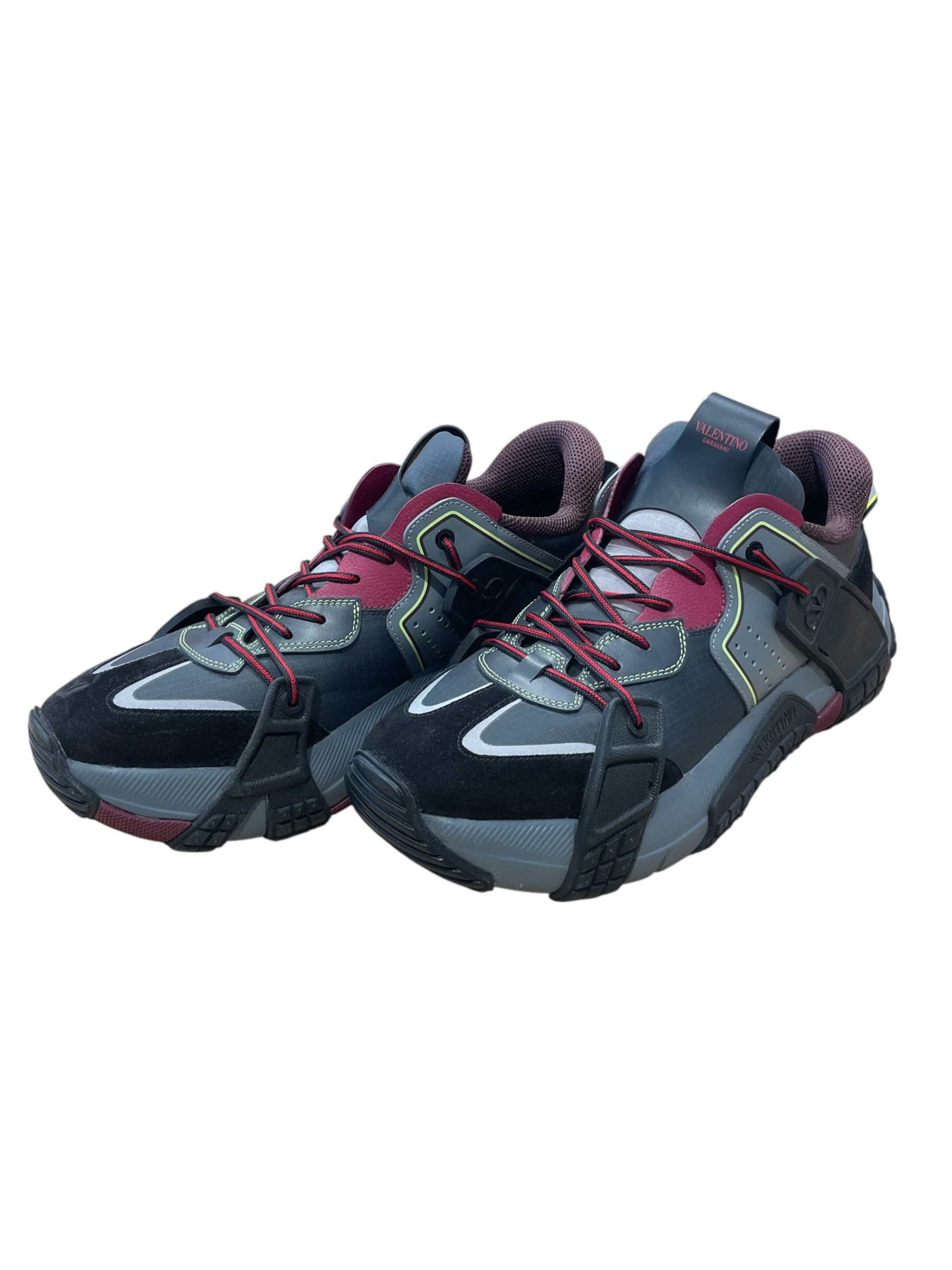 VALENTINO/Low-Sneakers/US 11/MLT/color block bordeaux view 1