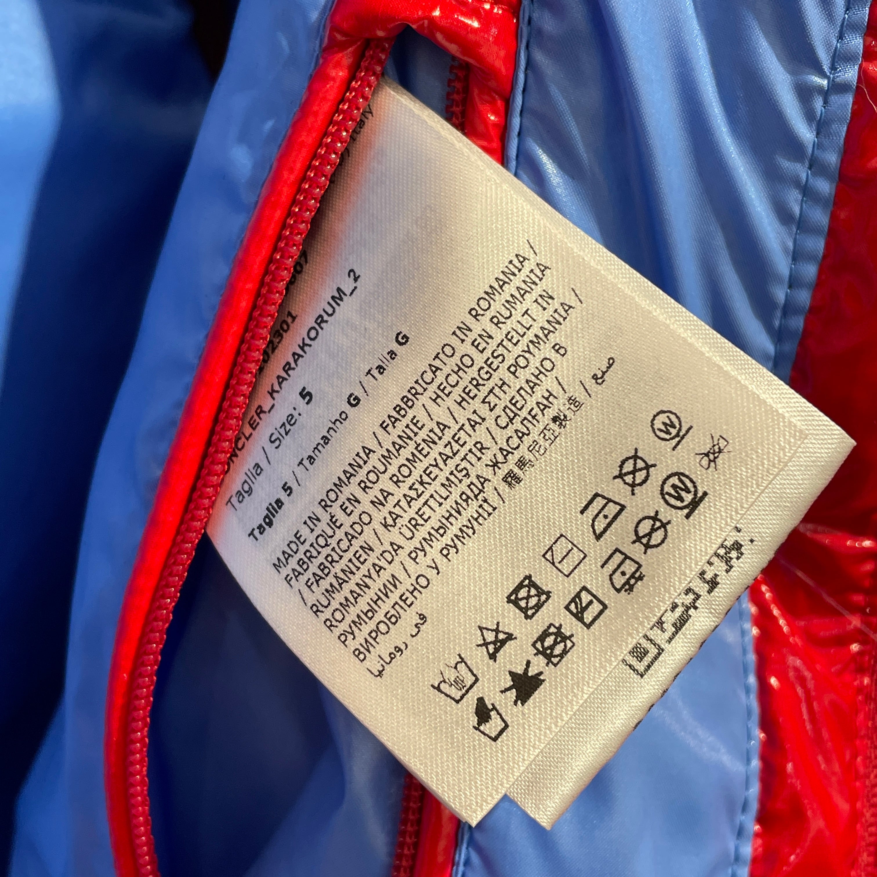 MONCLER/Puffer Jkt/5/Nylon/RED/ view 4