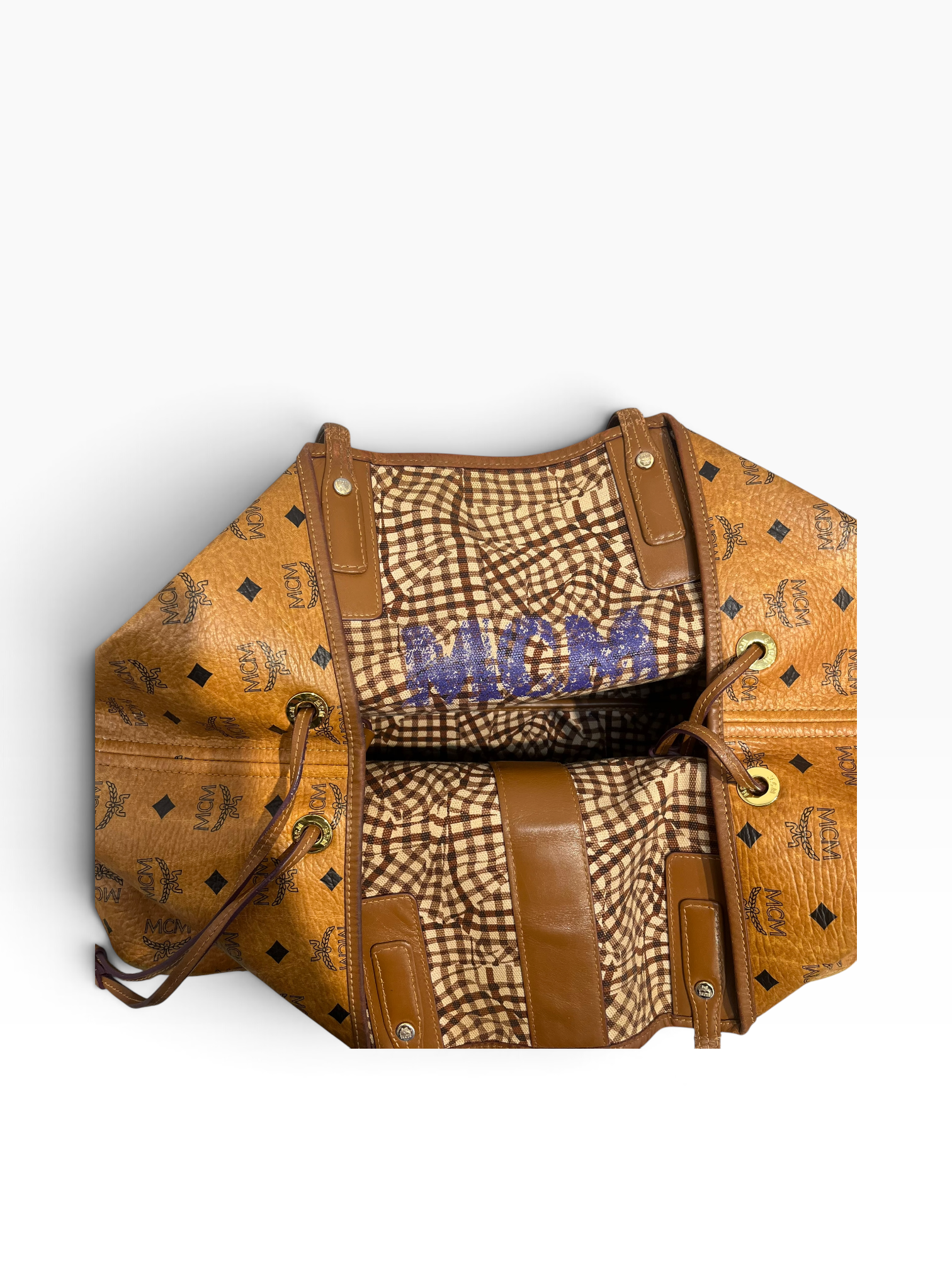 MCM/Tote Bag/Monogram/Leather/BRW/reversible view 4