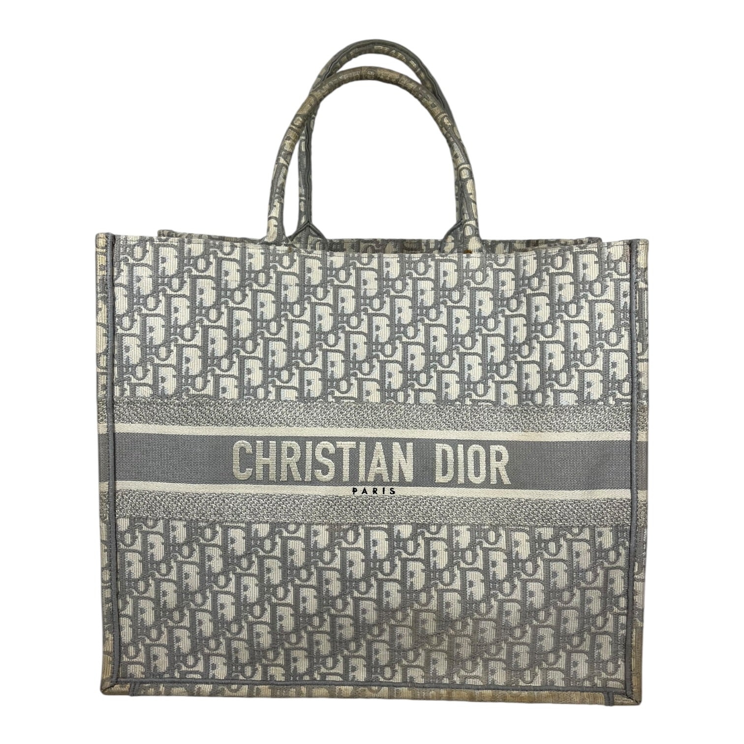 Christian Dior/Tote Bag/Monogram/GRY/Book Tote view 1