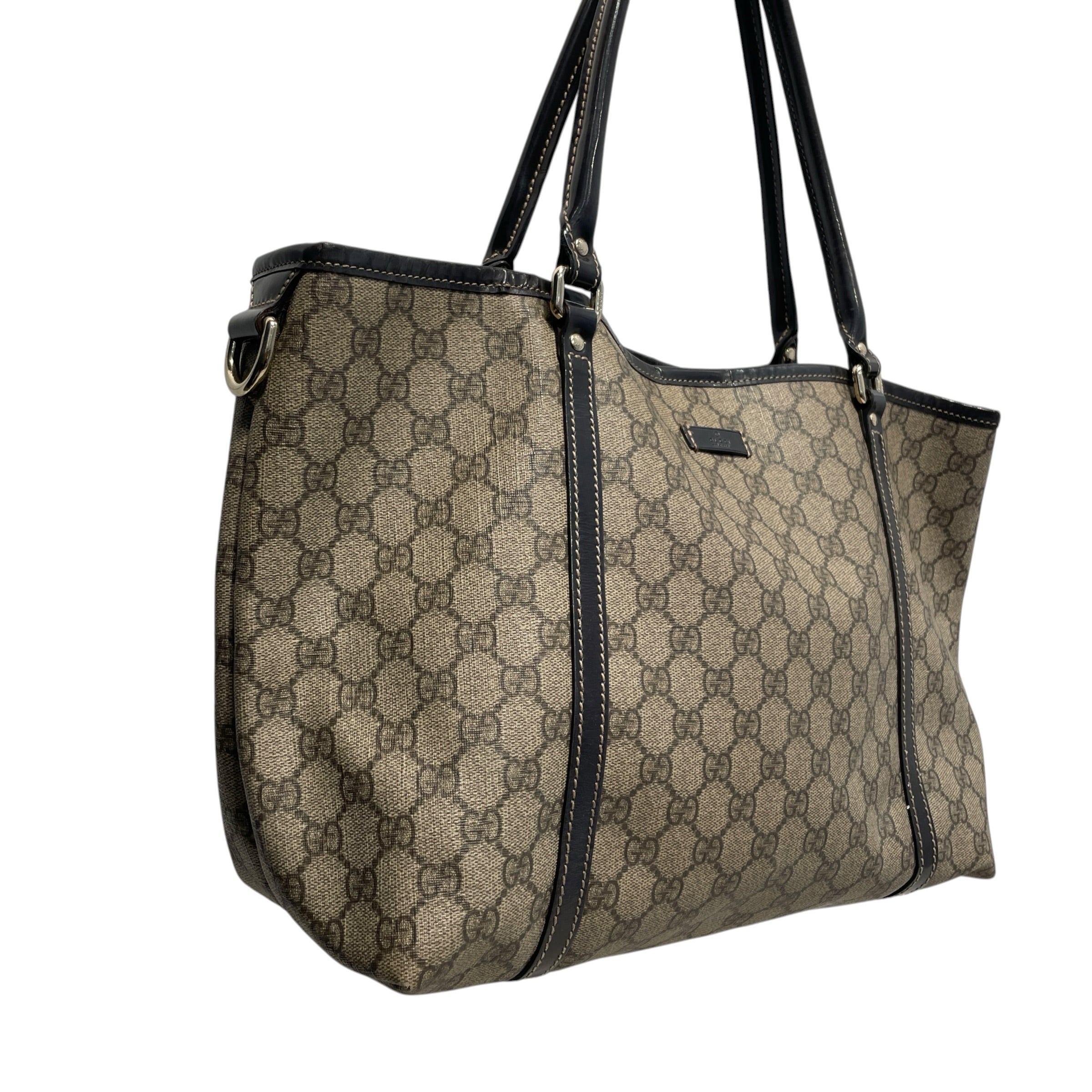 GUCCI/Hand Bag/Monogram/Leather/BRW/GG Supreme Joy Medium Tote view 2