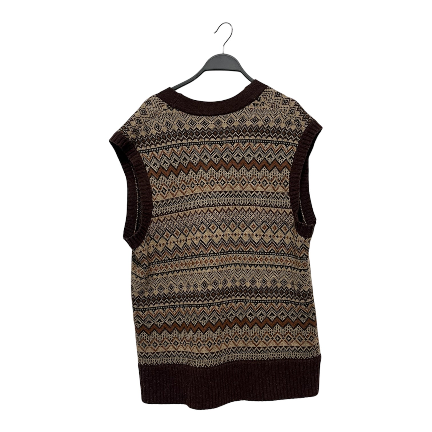 AIME LEON DORE/Vest/M/Cotton/BRW/KNIT SWEATER VEST view 2