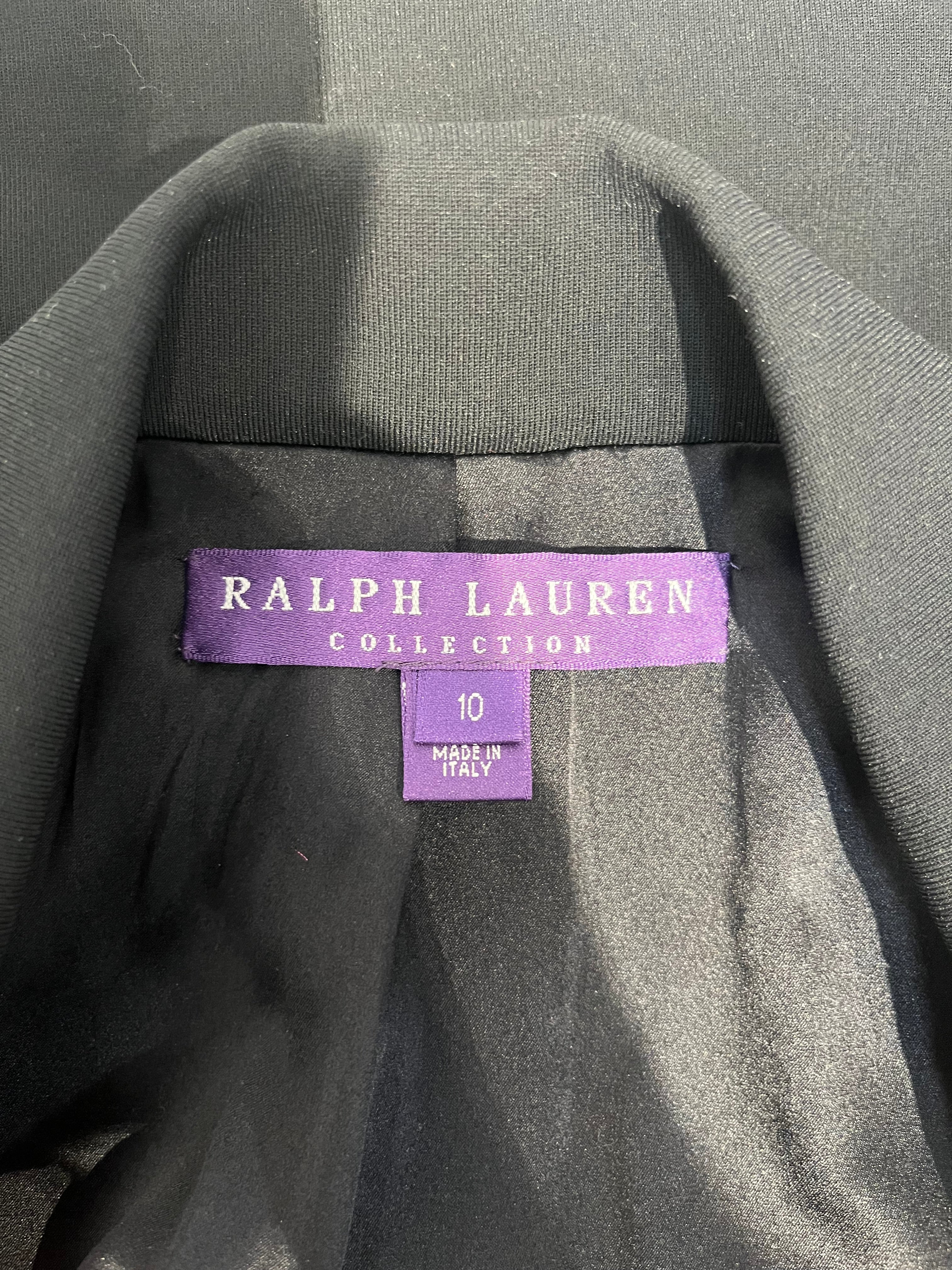 RALPH LAUREN PURPLE LABEL/Tailored Jkt/10/Polyester/BLK/Double Breasted/TRIPPLE BUTTON DETAIL view 3