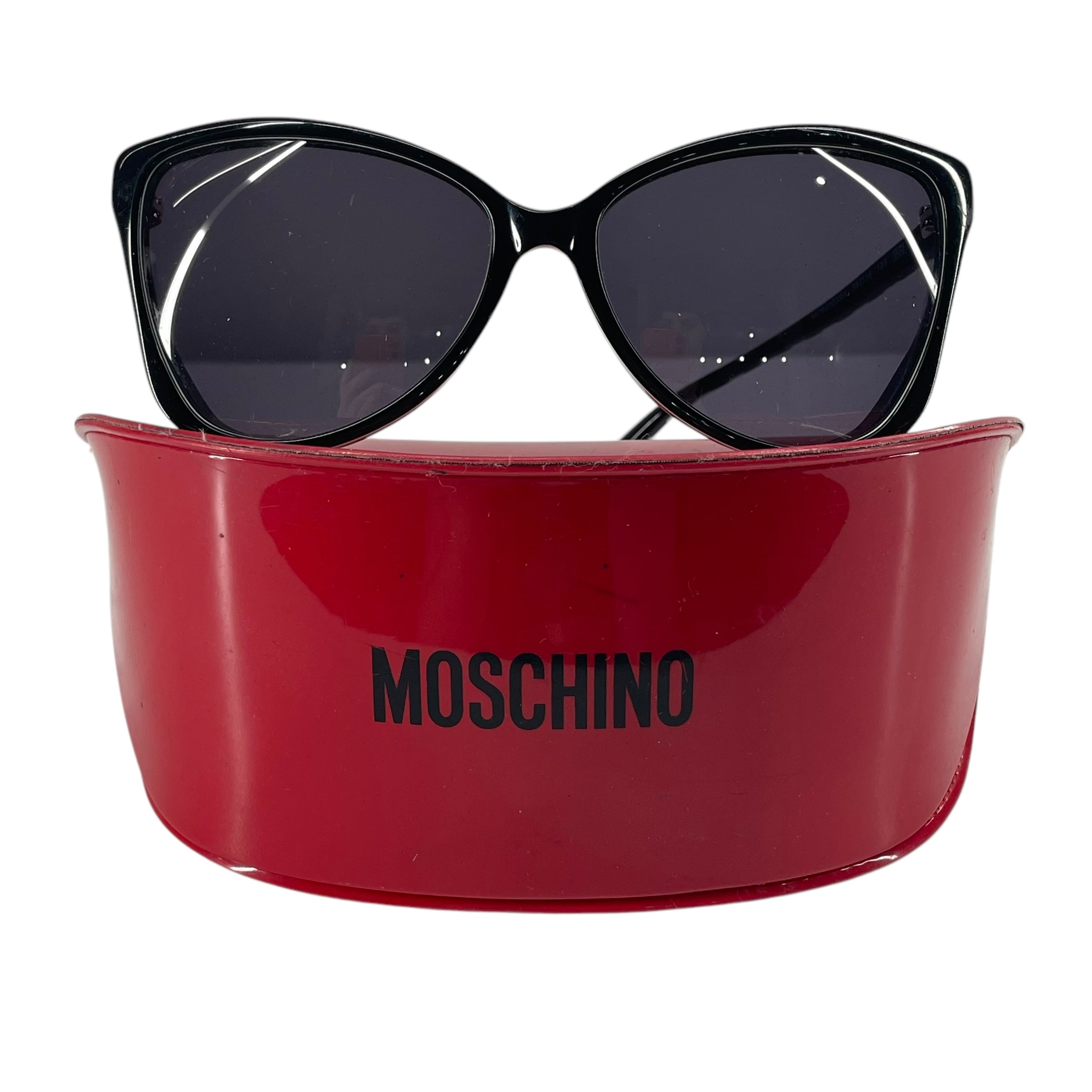 MOSCHINO/Sunglasses/Stripe/Plastic/BLK/SQUARE view 5