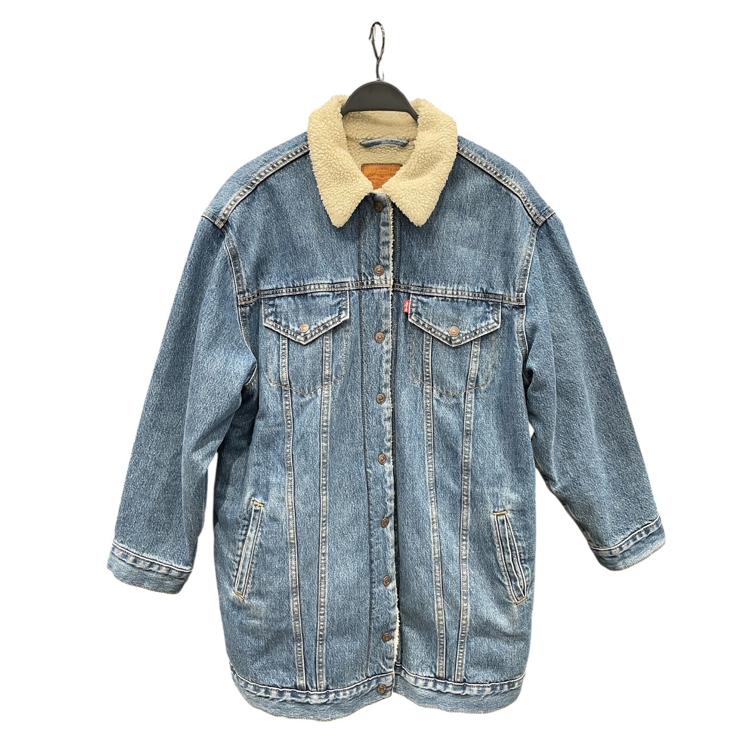 Levi's/Denim Jkt/L/Cotton/BLU/Sherpa Lined Denim Jacket