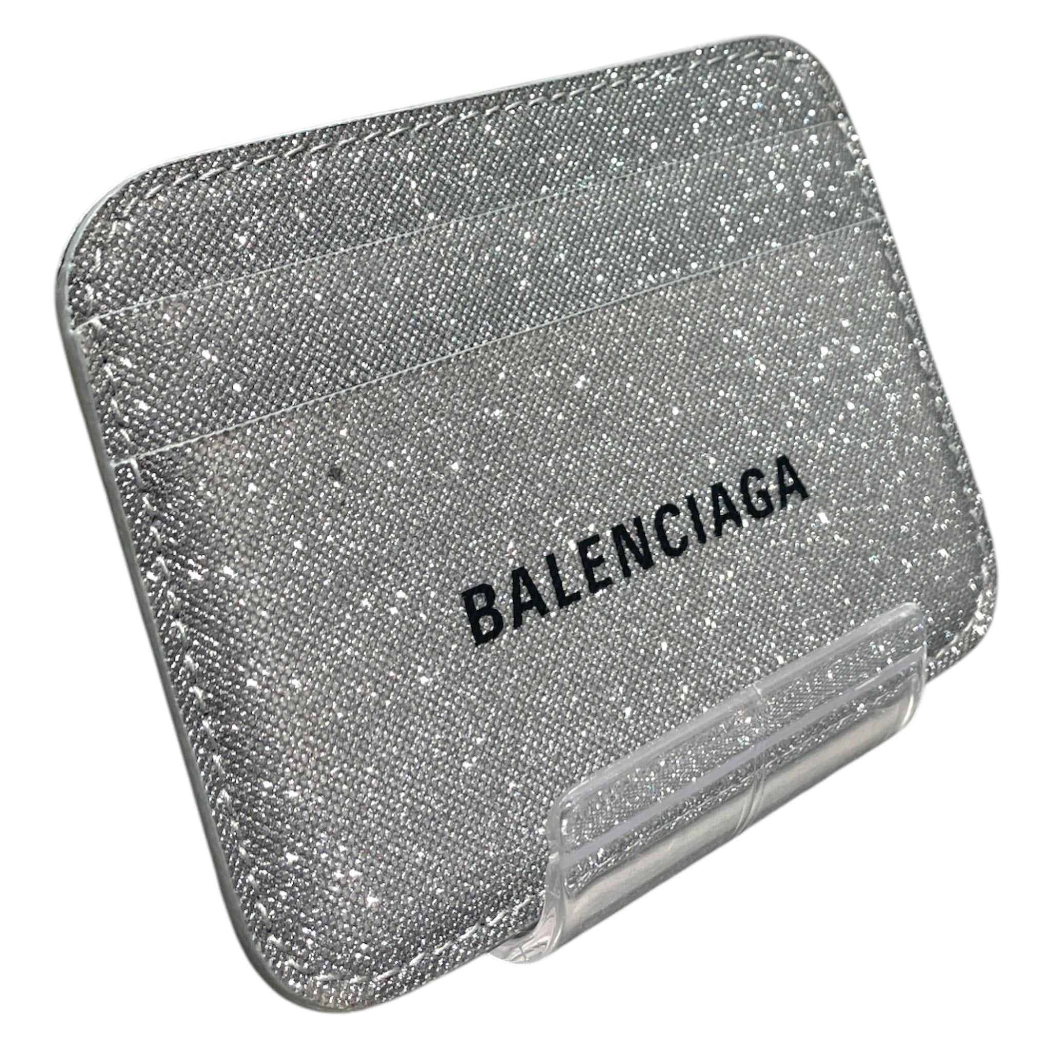 BALENCIAGA/Wallet/Glitter/Leather/SLV/L's/Glitter Cardholder view 1