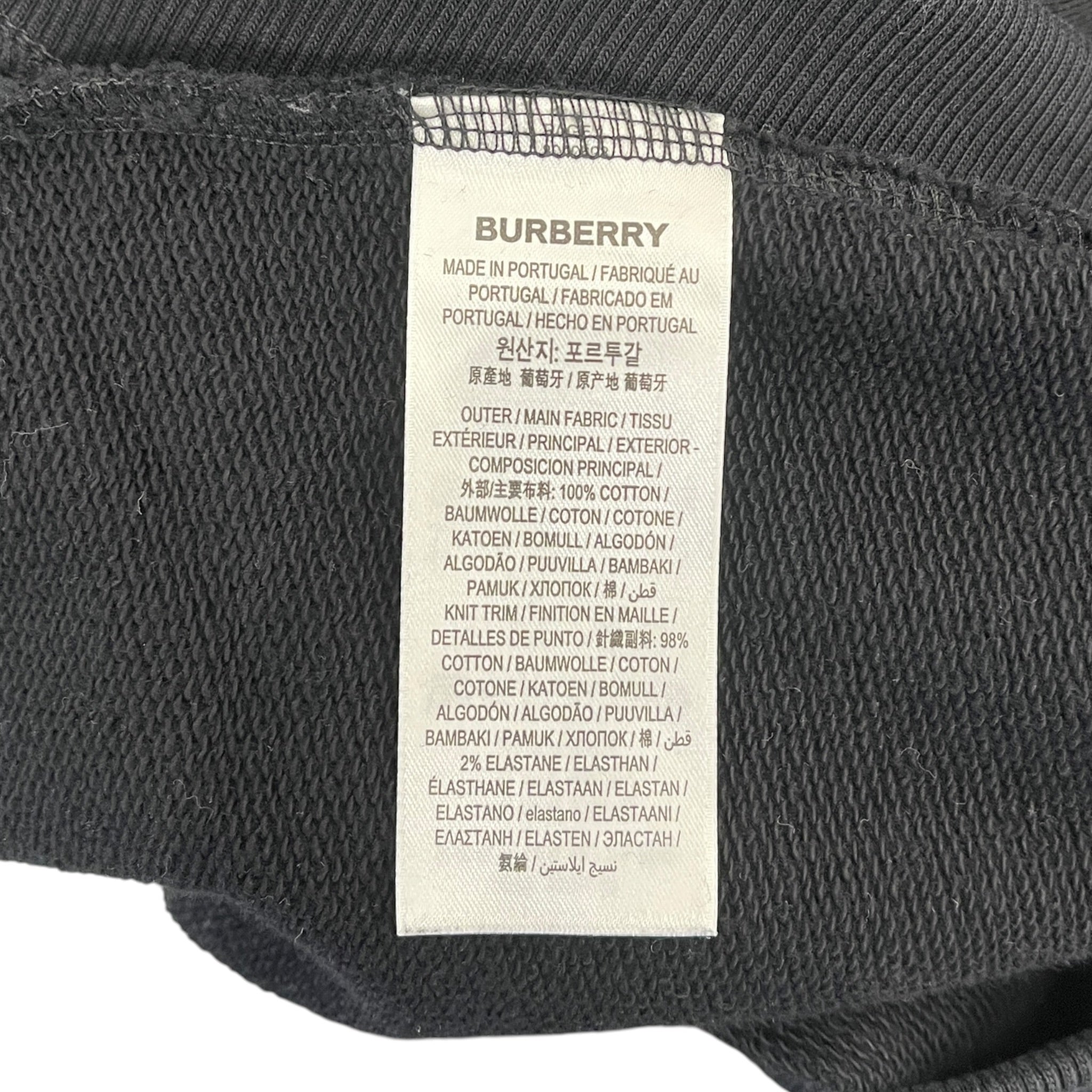 BURBERRY LONDON/Sweatshirt/XL/Graphic/Cotton/BLK/EMBROIDERED MERMAIDS view 4