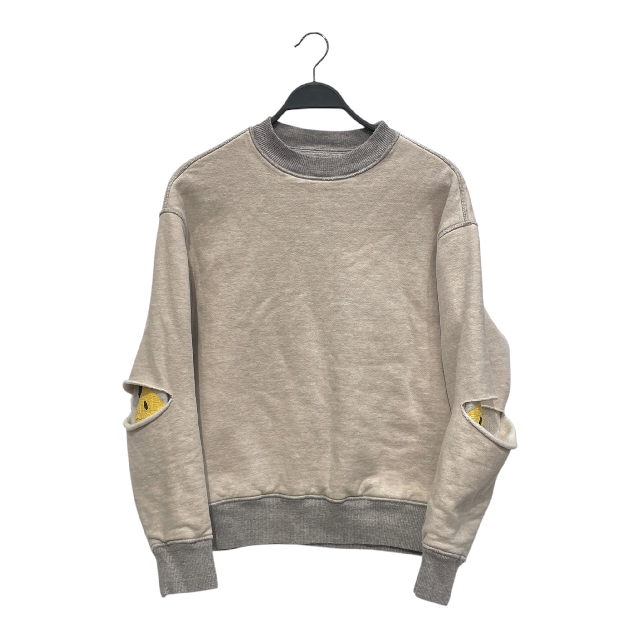 KAPITAL/Sweater/2/Cotton/GRY/SMILEY BUNNY ELBOW SLICE view 1