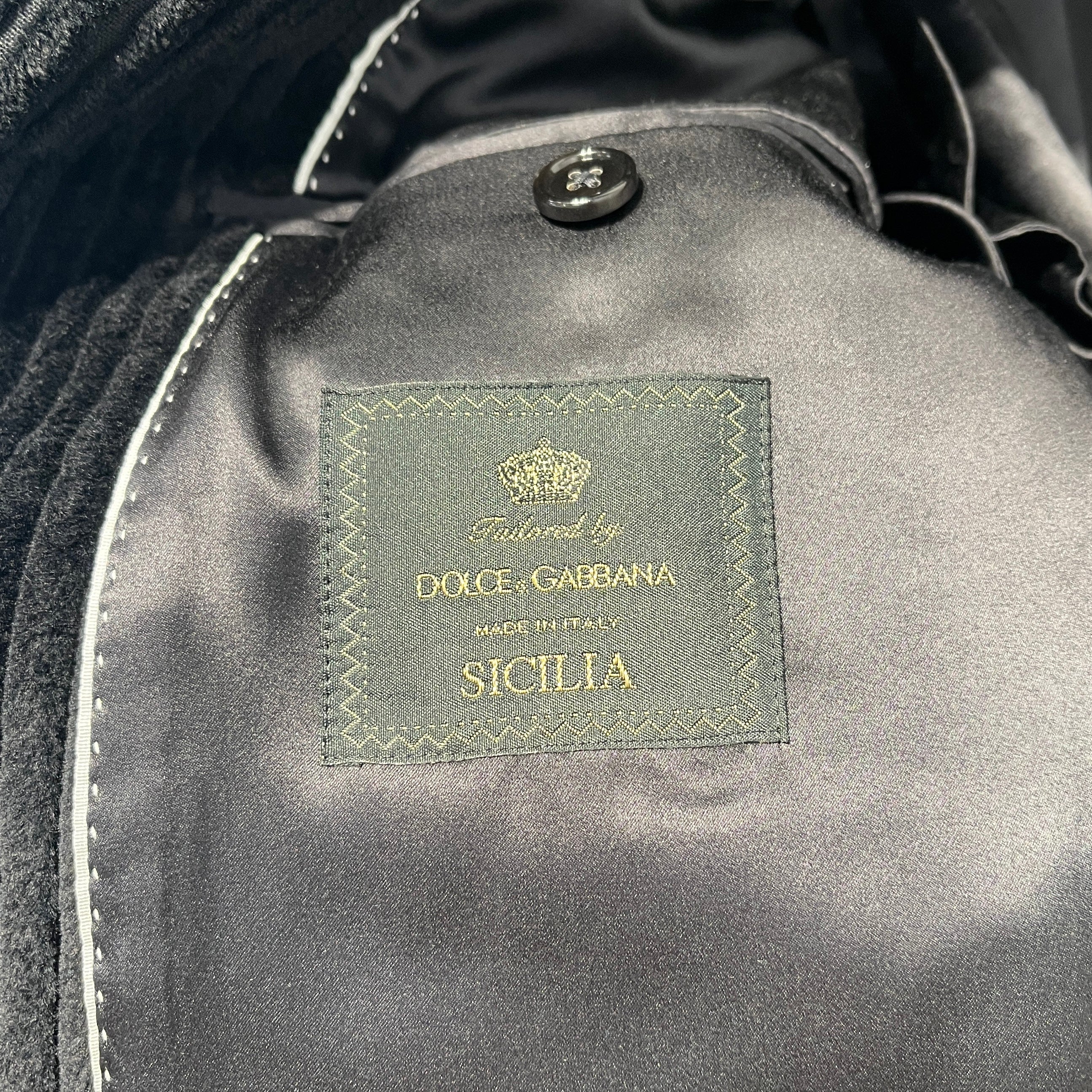 DOLCE&GABBANA/Jacket/L/Cotton/BLK/corduroy blazer view 4