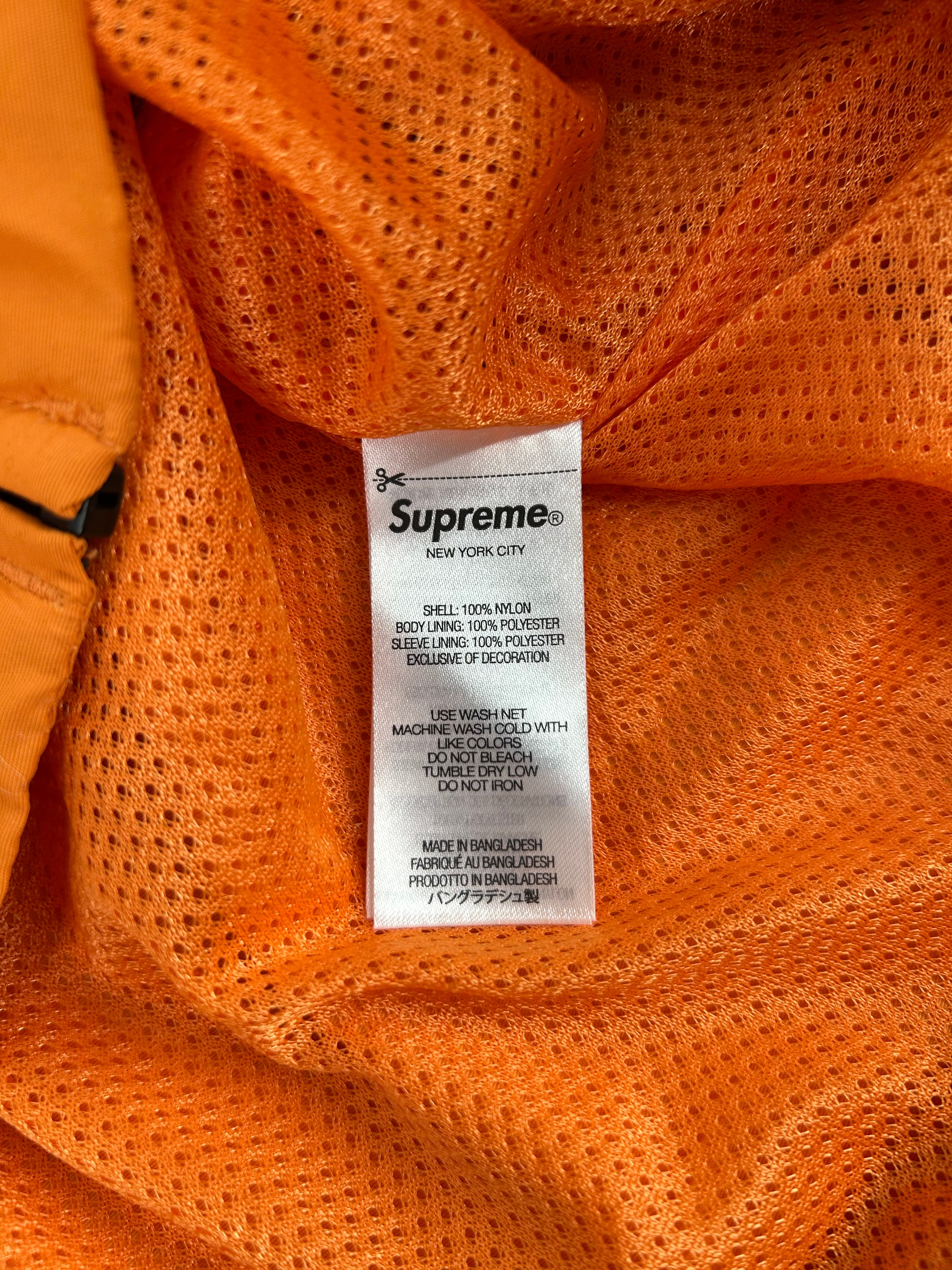 Supreme/Windbreaker/M/Nylon/ORN/WHT BLK TRACK JKT HIGH NECK view 3