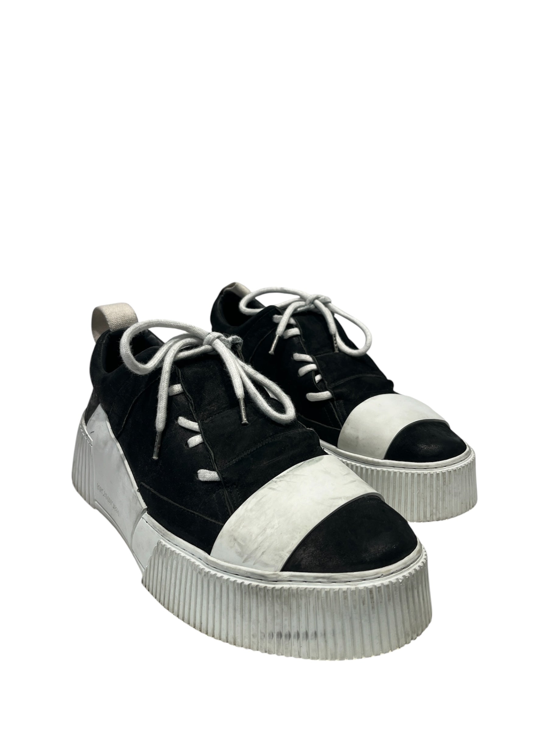Boris Bidjan Saberi/Low-Sneakers/EU 44/Leather/BLK/LEATHER LOW TRAINERS view 2