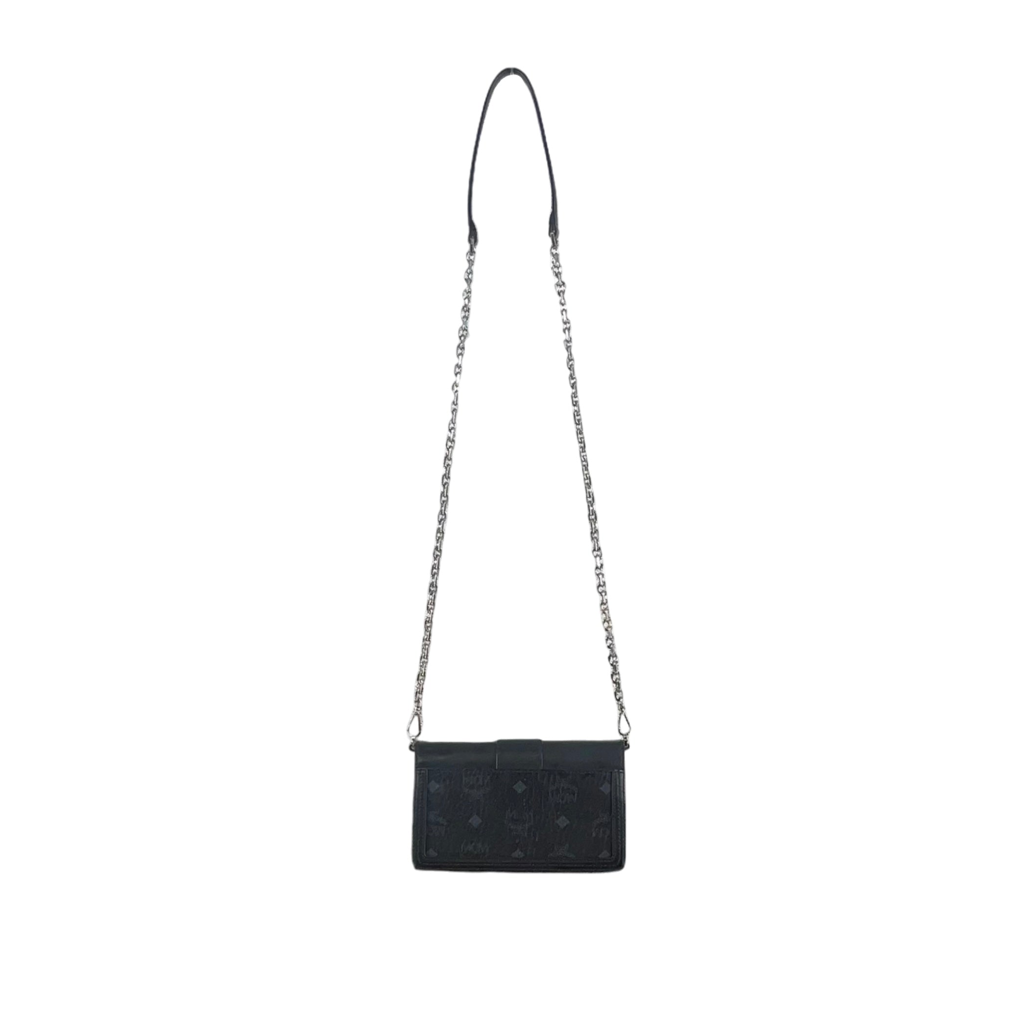 MCM/Cross Body Bag/Monogram/Leather/BLK/MWRBAWO02BK001 view 2