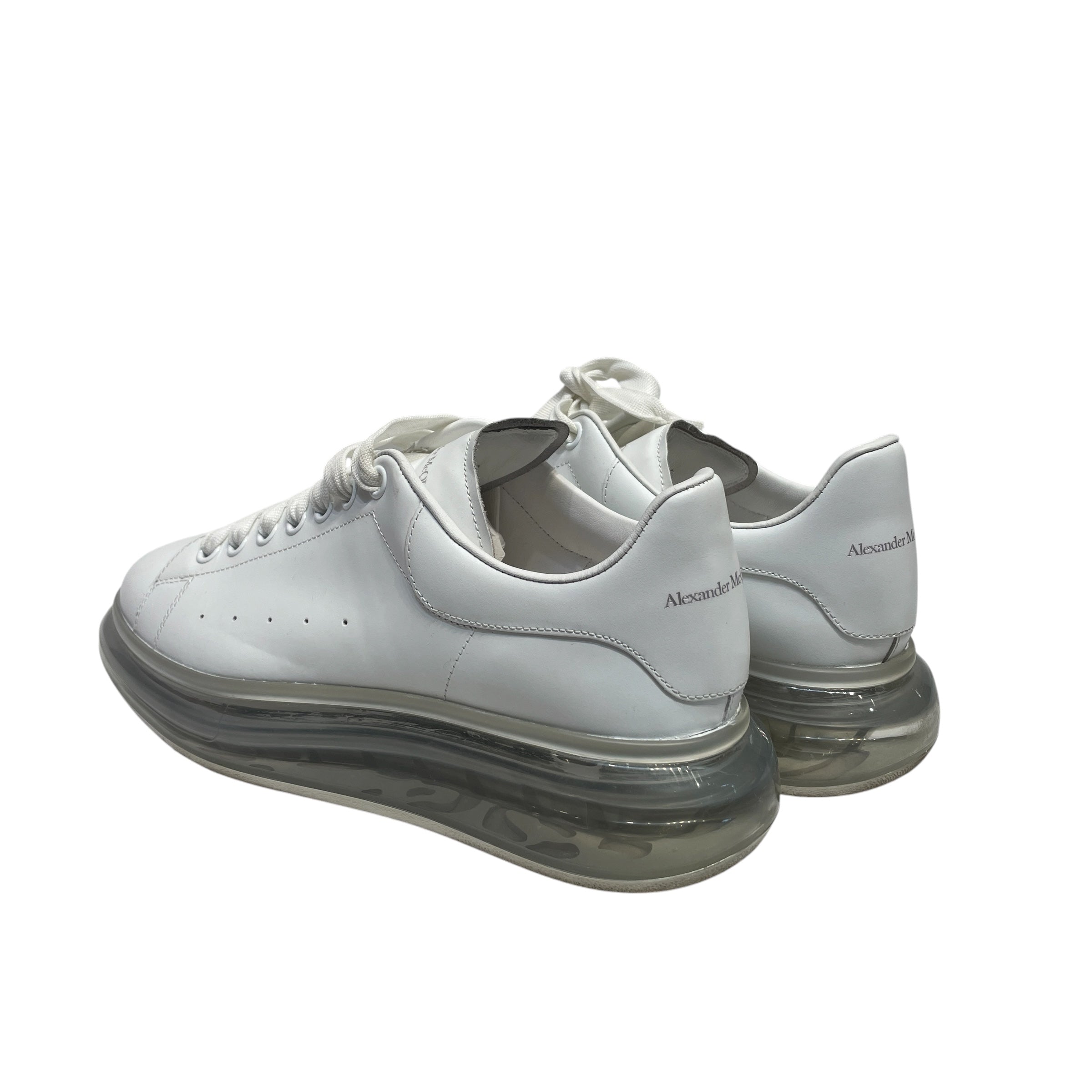 Alexander McQueen/Low-Sneakers/EU 42/WHT/clear bottom view 2